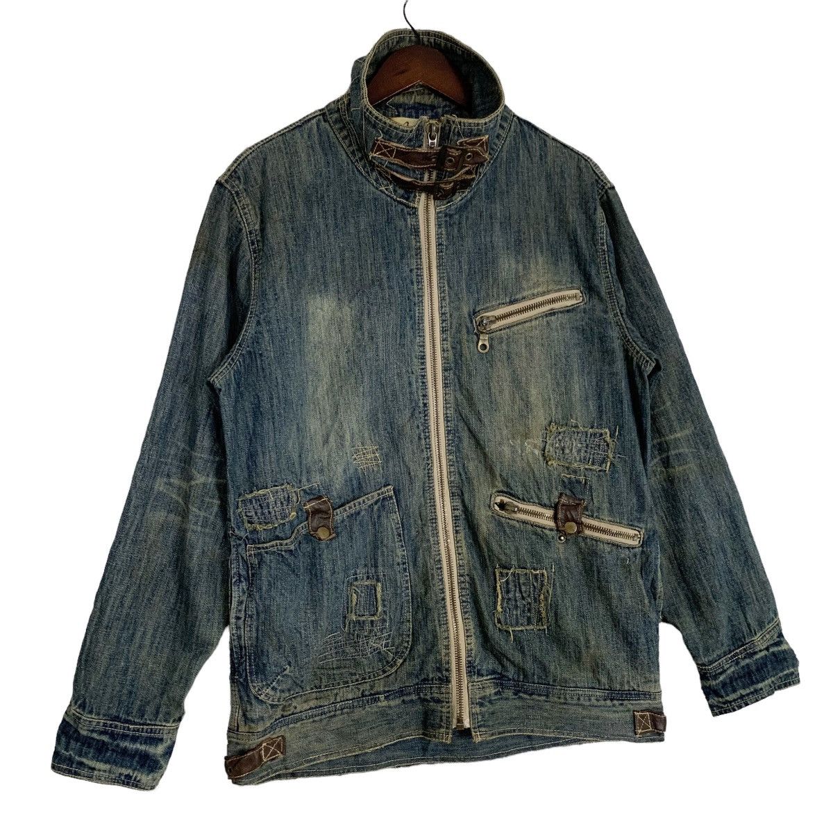 Vintage Vintage 80s Japanese Brand Denim Jacket Size M Size US M / EU 48-50 / 2 - 3 Thumbnail