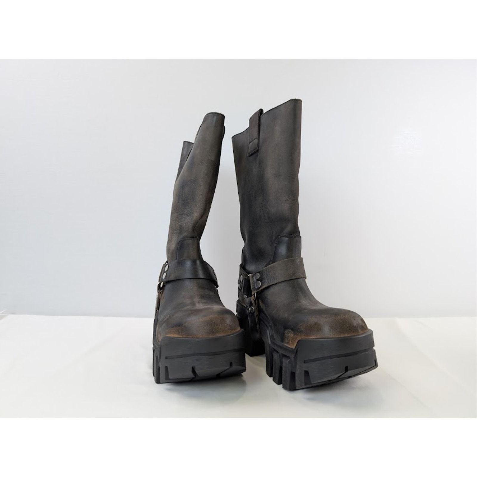 Balenciaga o1rshd1 Q:2 / Bulldozer Harness Boots in Faded Black Size US 8 / EU 41 - 5 Thumbnail