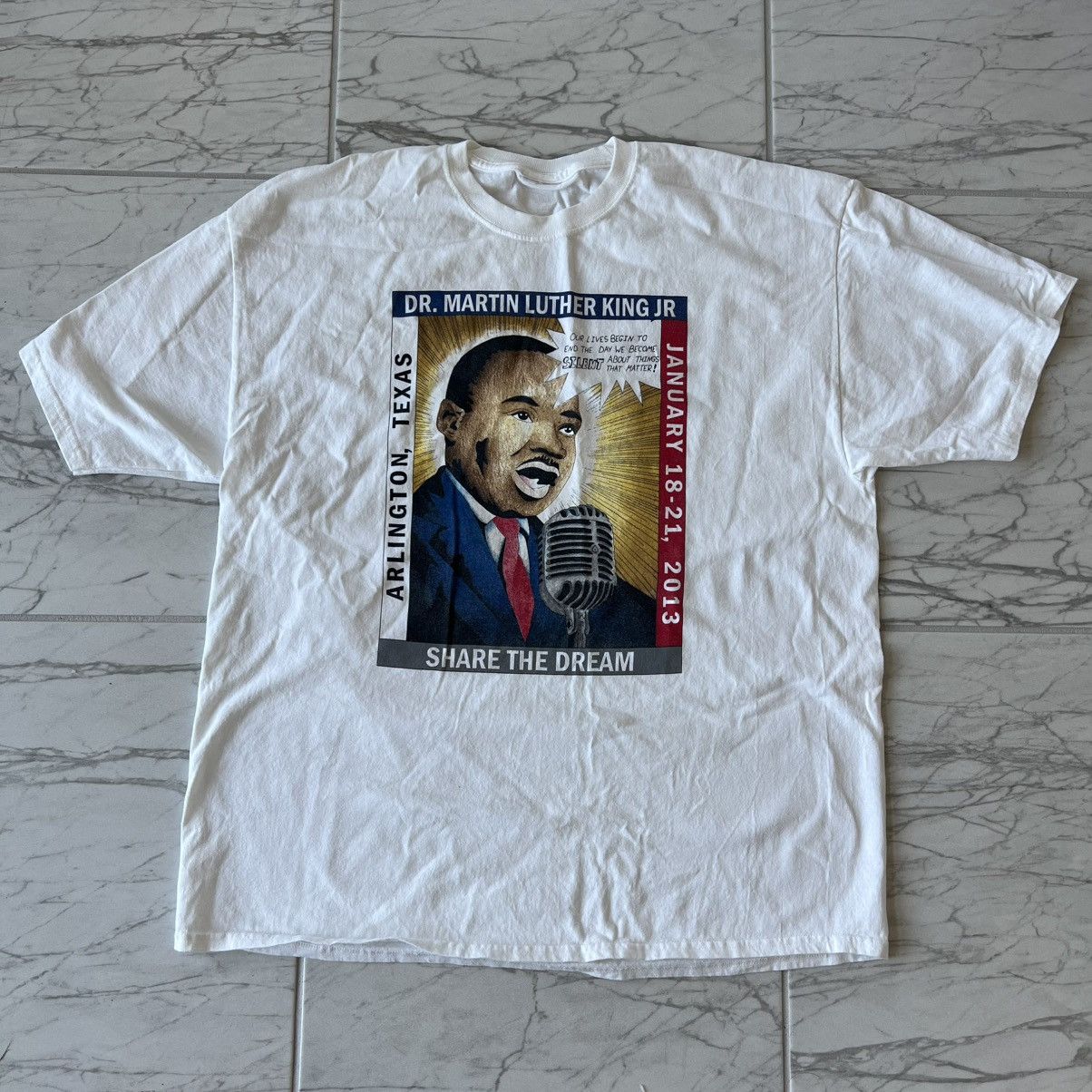 Vintage 2000s Martin Luther King Tee MLK Size US L / EU 52-54 / 3 - 1 Thumbnail