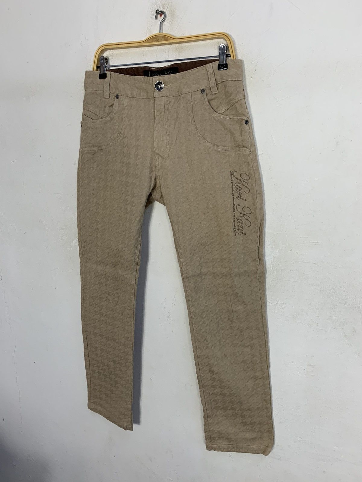 Karl Kani Karl Kani Houndstooth Design Embroidery Spell Out Denim Pant Size US 32 / EU 48 - 4 Thumbnail