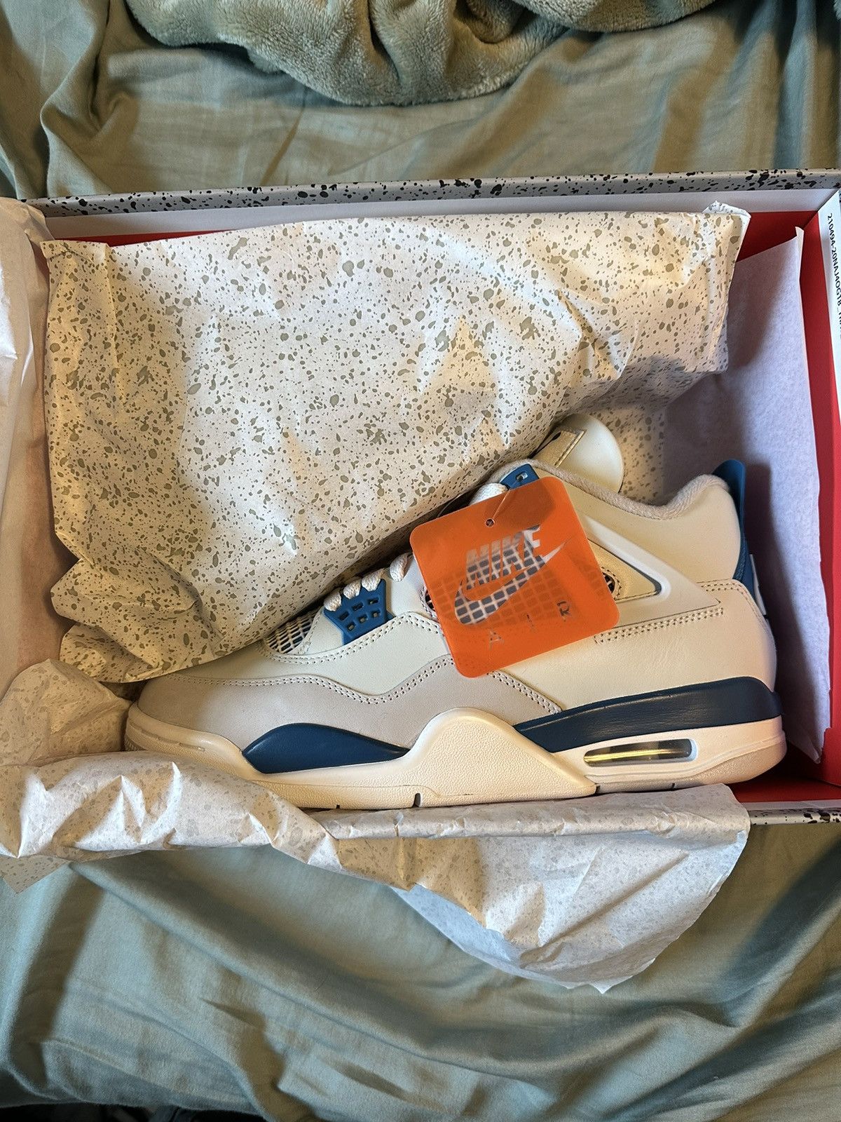 Jordan Brand × Nike Air Jordan 4 Military Blue (2024) Size US 8.5 / EU 41-42 - 1 Thumbnail