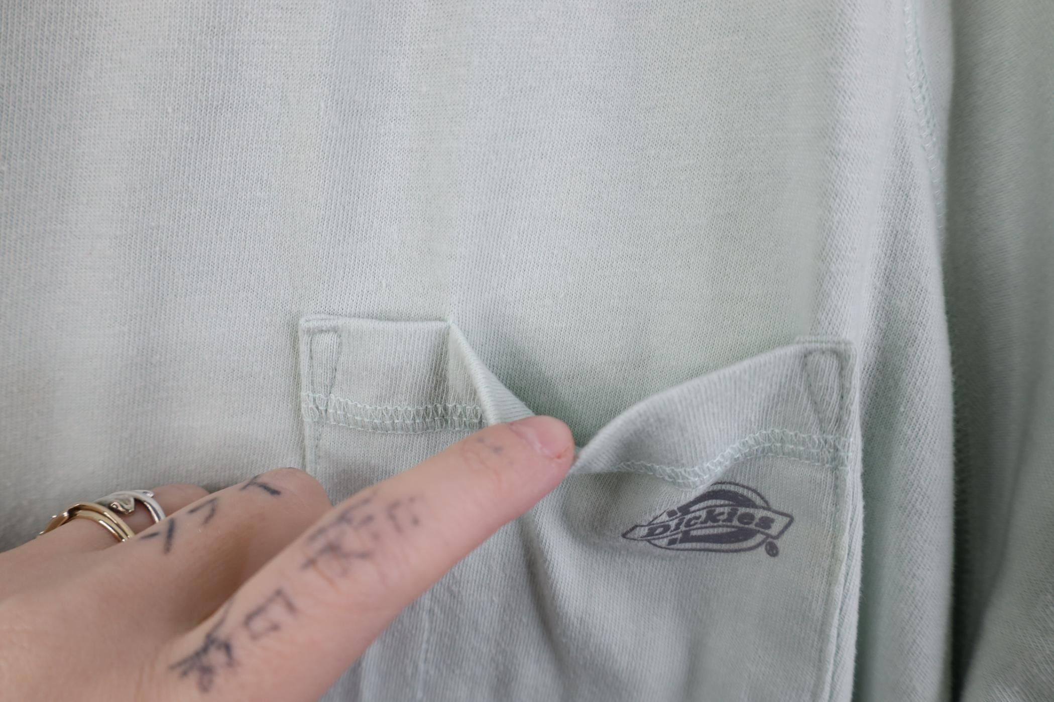 Dickies Y2K Dickies Short Sleeve Pocket T-Shirt Light Mint Green Size US XXL / EU 58 / 5 - 6 Thumbnail
