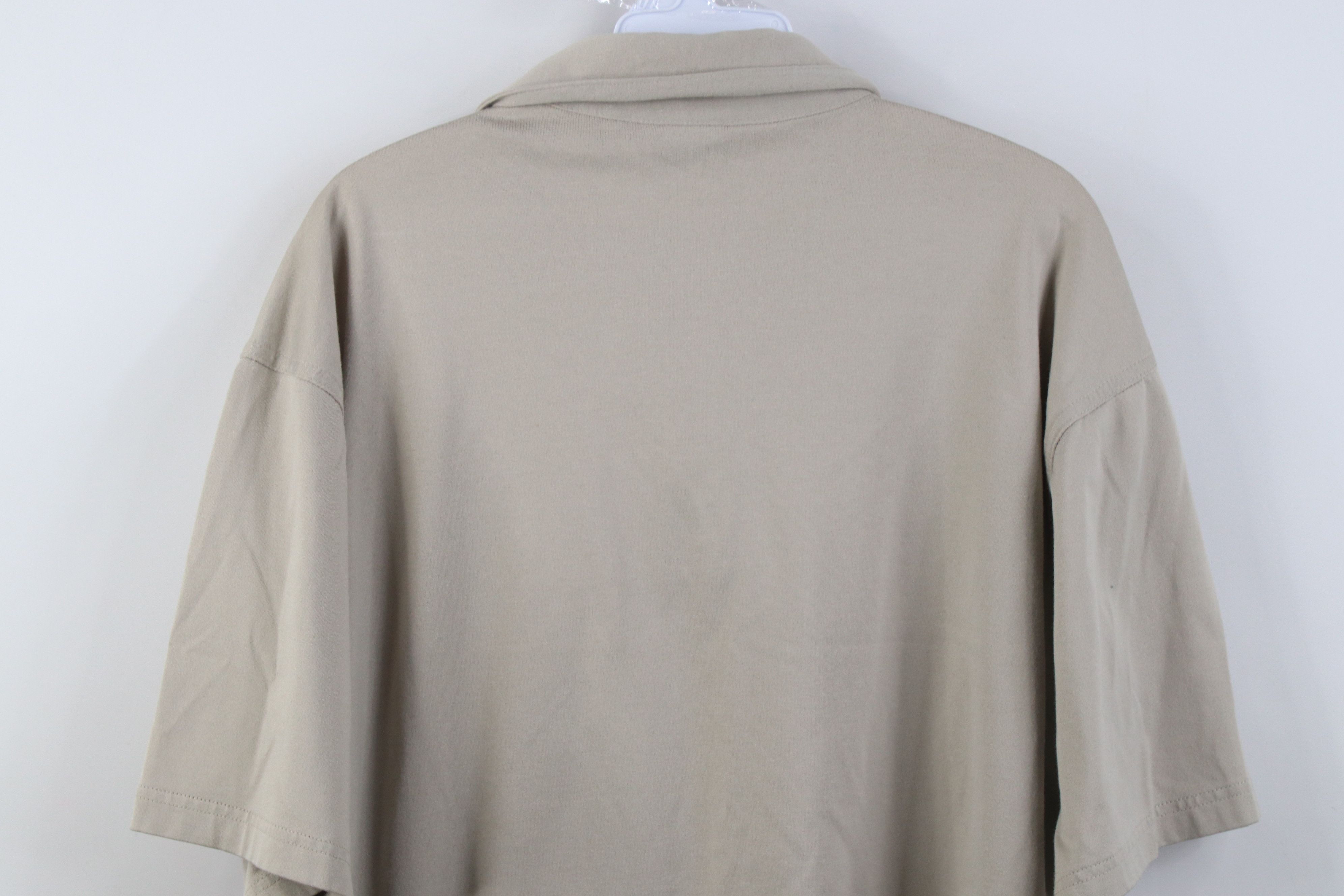 Vintage Vintage 90s Streetwear Knit Collared Golf Polo Shirt Tan Size US L / EU 52-54 / 3 - 11 Thumbnail