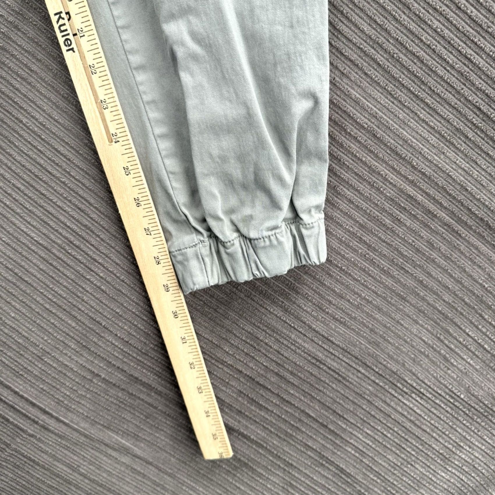 Vintage Bearbottom Joggers Men XL Gray Cotton Spandex Elastic Waist Outdoor Gym & Training Activewear Pants Tapered Inseam 29in Men’s Size US 36 / EU 52 - 5 Thumbnail