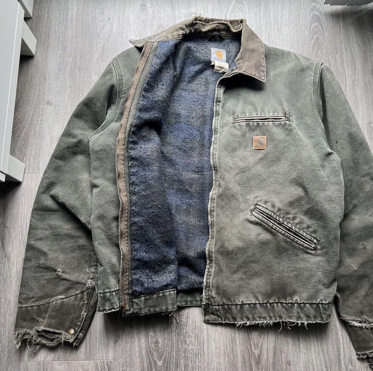 Carhartt Vintage Carhartt Detroit Jacket workwear moss Size US XL / EU 56 / 4 - 3 Thumbnail