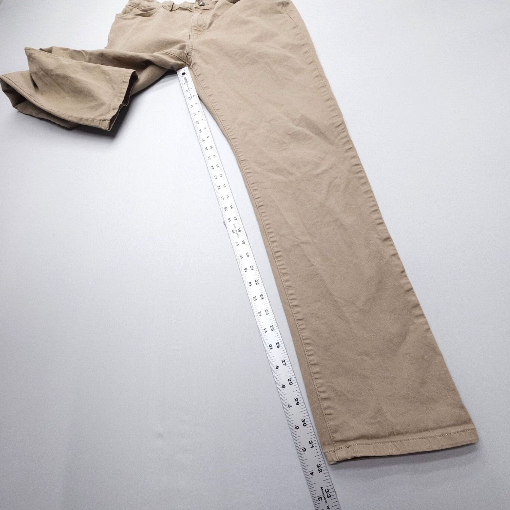 Flint And Tinder Flint and Tinder 365 Chino Pants Mens 34 x 34 Tan Brown Twill Regular 5-Pocket Logo Zip Inseam 32" Pant Color: Brown Size US 34 / EU 50 - 6 Thumbnail