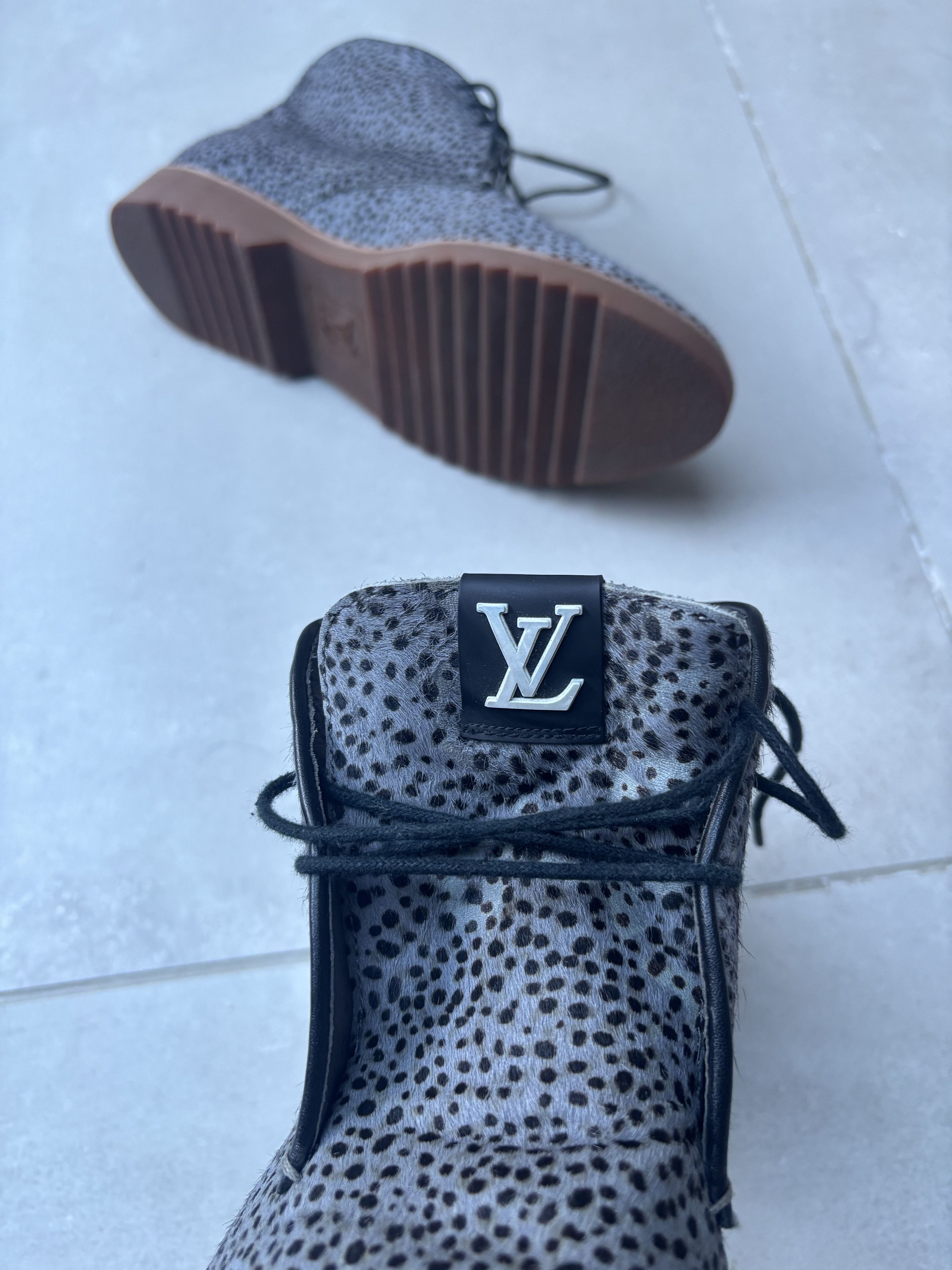 Louis Vuitton Louis Vuitton Mohair Animal Print Boots Size US 11 / EU 44 - 3 Thumbnail