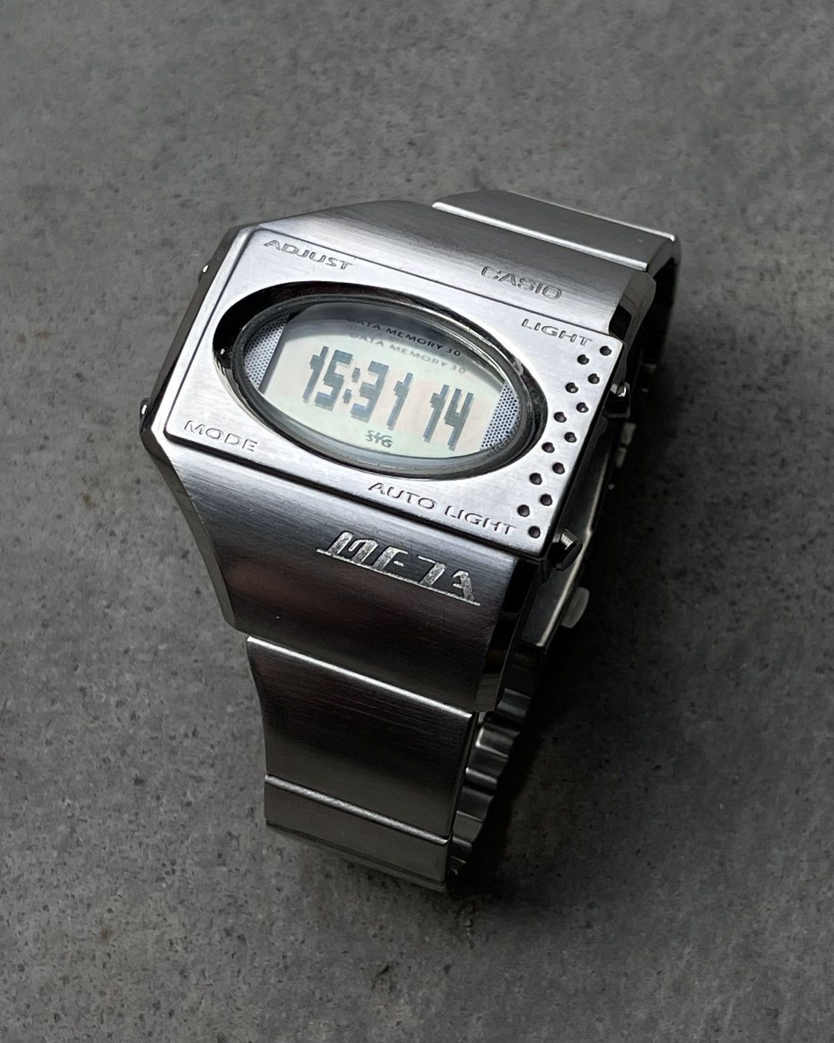 Casio × Japanese Brand × Vintage 𝐕𝐢𝐧𝐭𝐚𝐠𝐞 𝐂𝐀𝐒𝐈𝐎 𝐌𝐄𝟏𝟎𝟎 𝐌𝐄𝐓𝐀 𝐀𝐮𝐭𝐨 𝐋𝐢𝐠𝐡𝐭 𝐃𝐢𝐠𝐢𝐭𝐚𝐥 𝐖𝐚𝐭𝐜𝐡 Size 40 - 2 Thumbnail