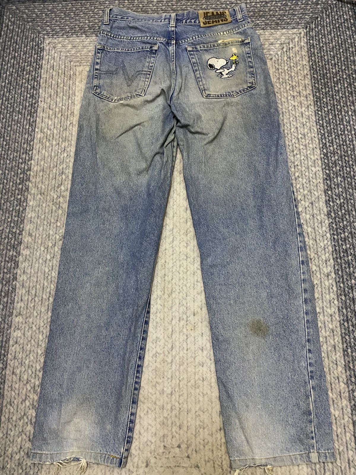 Iceberg × Vintage VINTAGE 90s ICEBERG JEANS X SNOOPY DISTRESSED JEAN Size US 30 / EU 46 - 3 Thumbnail