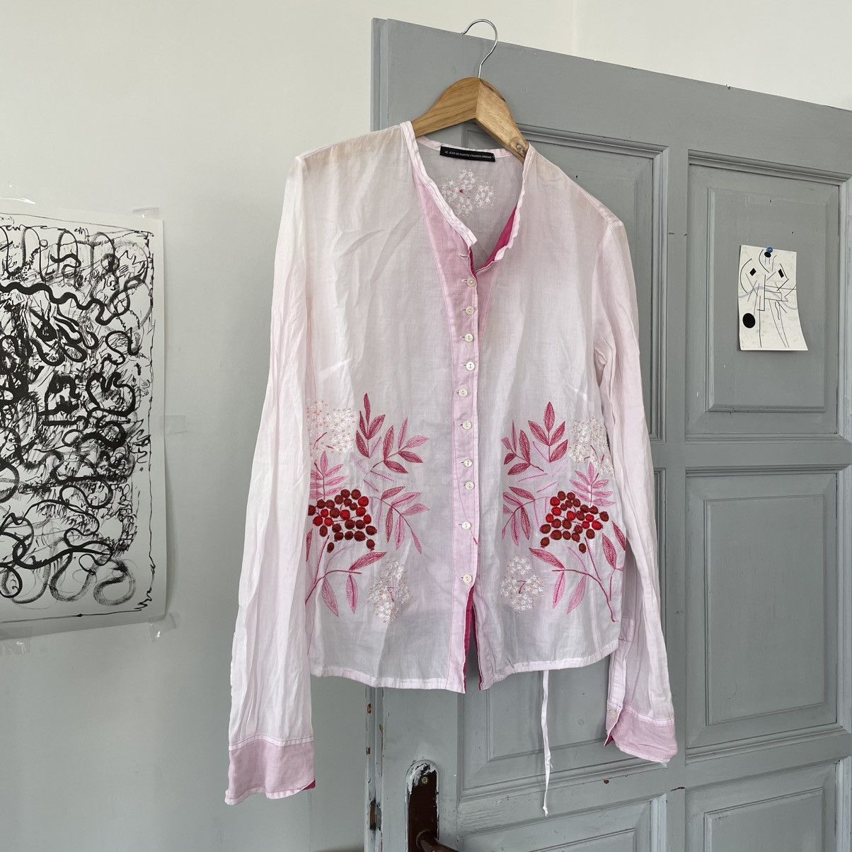 Marithe + Francois Girbaud × Vintage Vintage Le Jean De Marithe Francois Girbaut Blouses Size M / US 6-8 / IT 42-44 - 4 Thumbnail