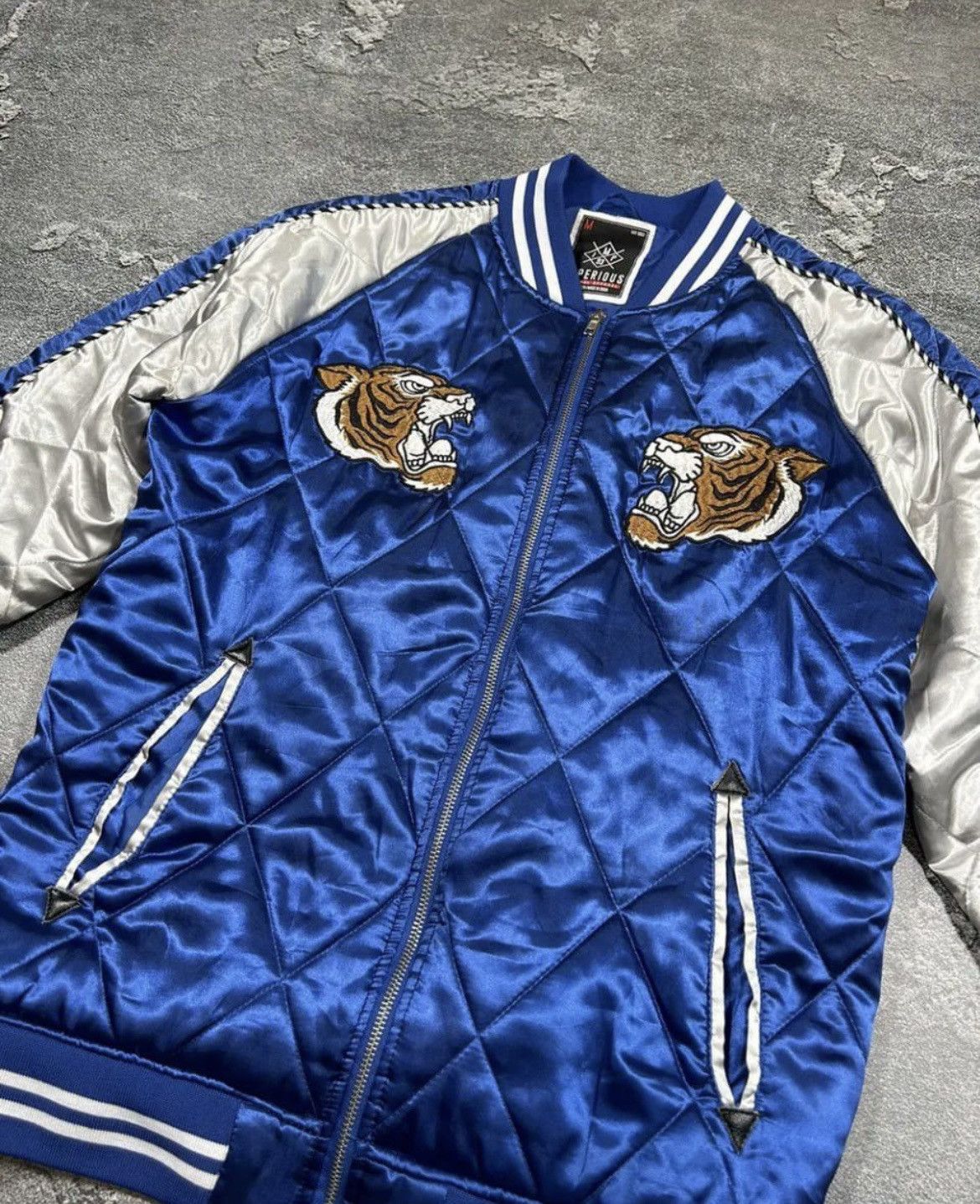 Vintage Imperious Blue Tiger Dragon Sukajan Jacket Size US M / EU 48-50 / 2 - 3 Thumbnail