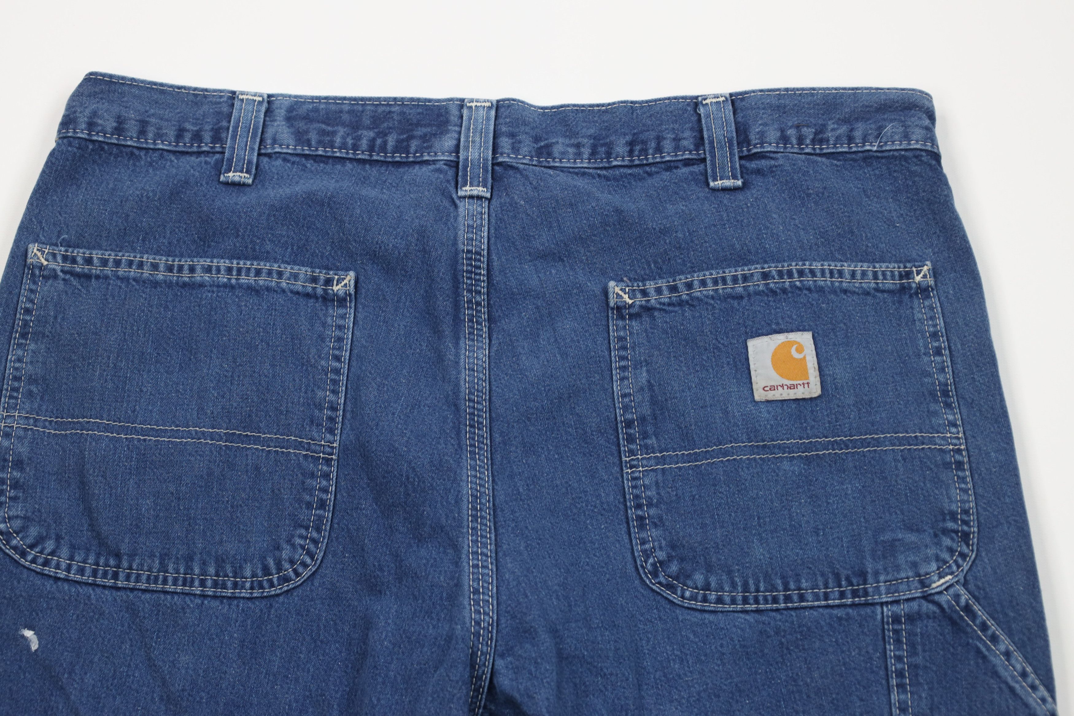 Carhartt Vintage Y2K Carhartt Workwear Wide Leg Dungaree Denim Jeans Size US 34 / EU 50 - 12 Thumbnail