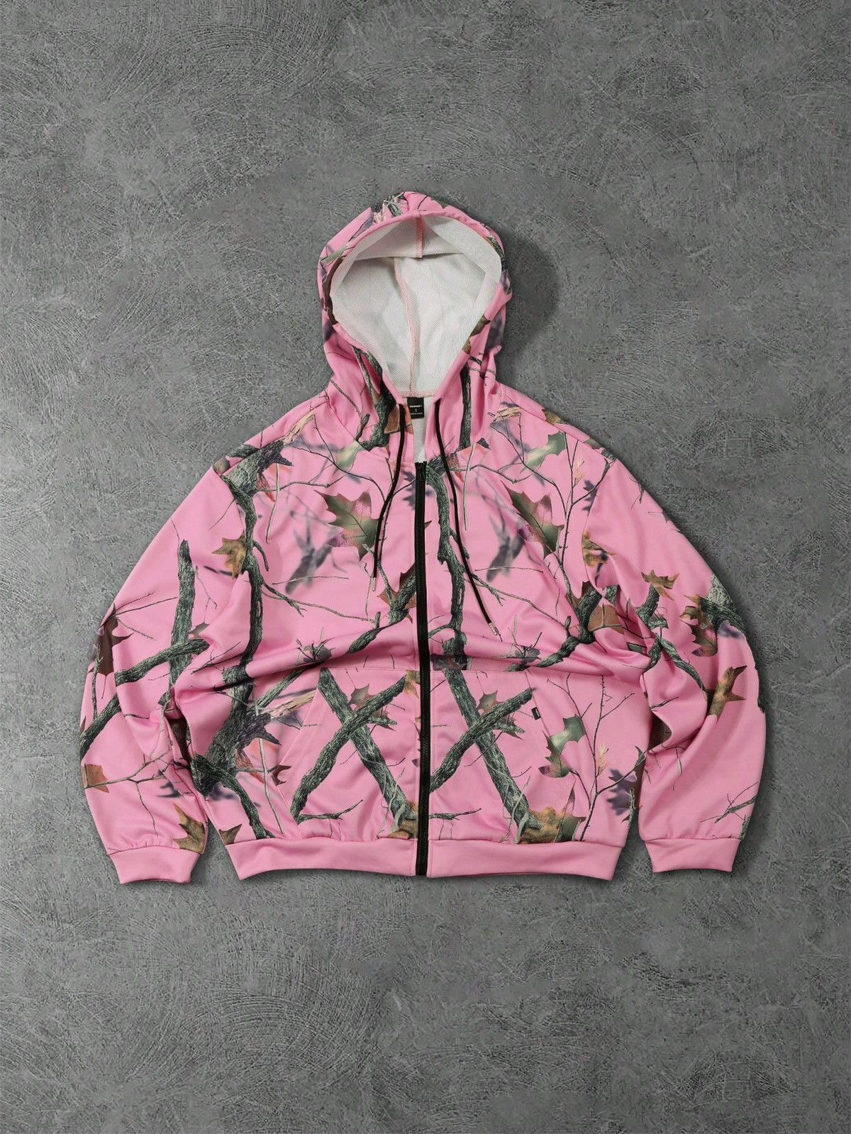 Other Pink forest camouflage oversize hooded zip-up sweatshirt Size US M / EU 48-50 / 2 - 1 Thumbnail
