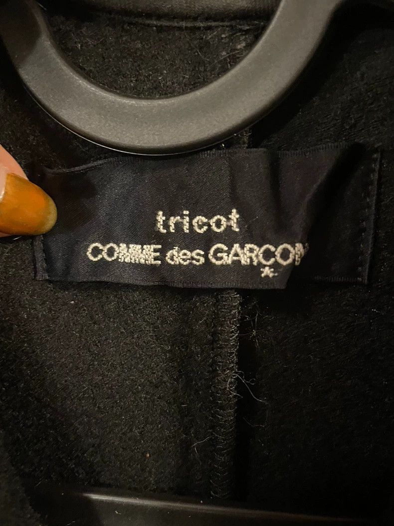 Comme des Garcons Comme des Garcons Black irregular wool rose shirt coat swe Size XS / US 0-2 / IT 36-38 - 4 Thumbnail