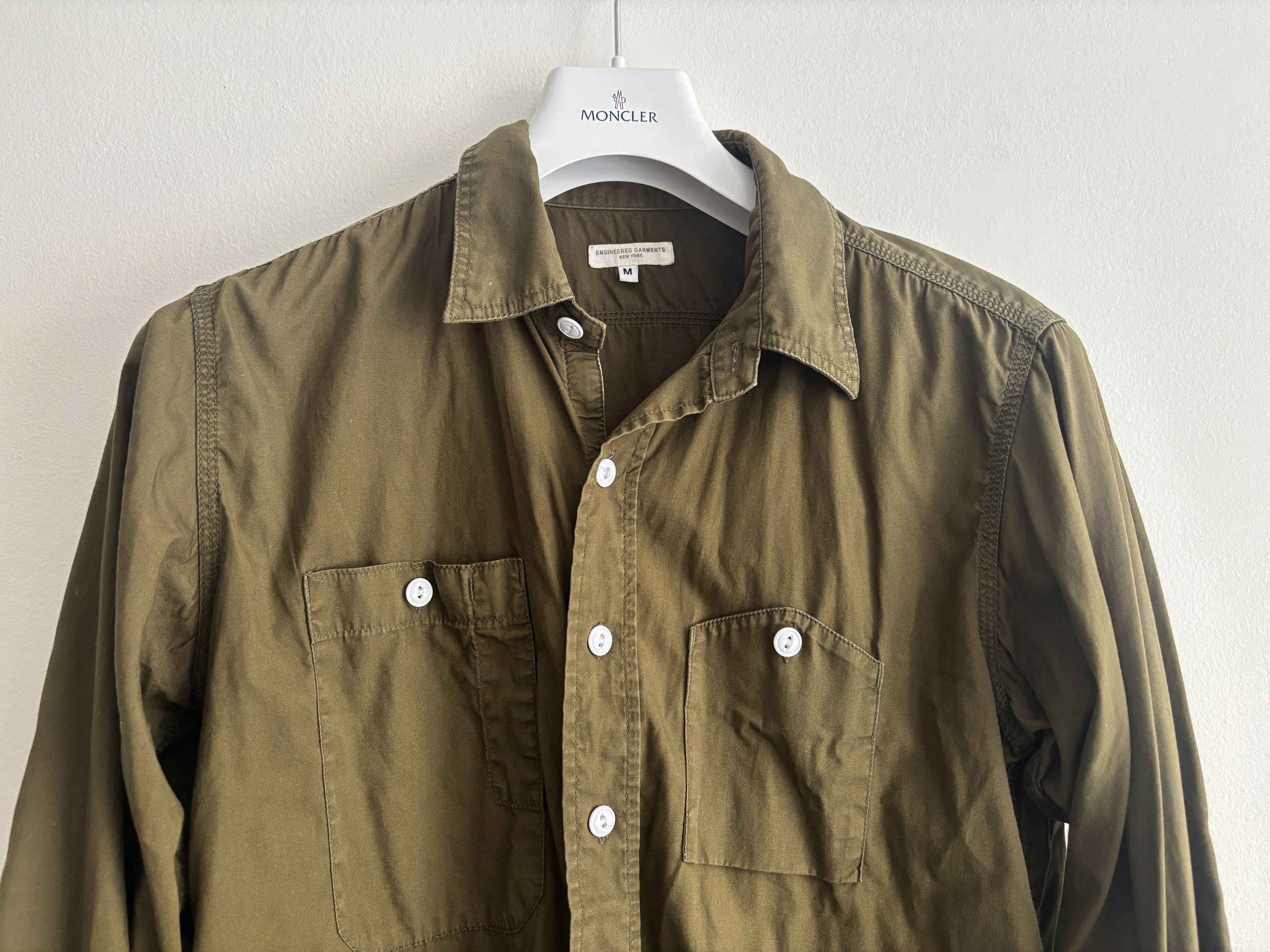 Olive Green Button-up Work Shirt - Medium mi USA