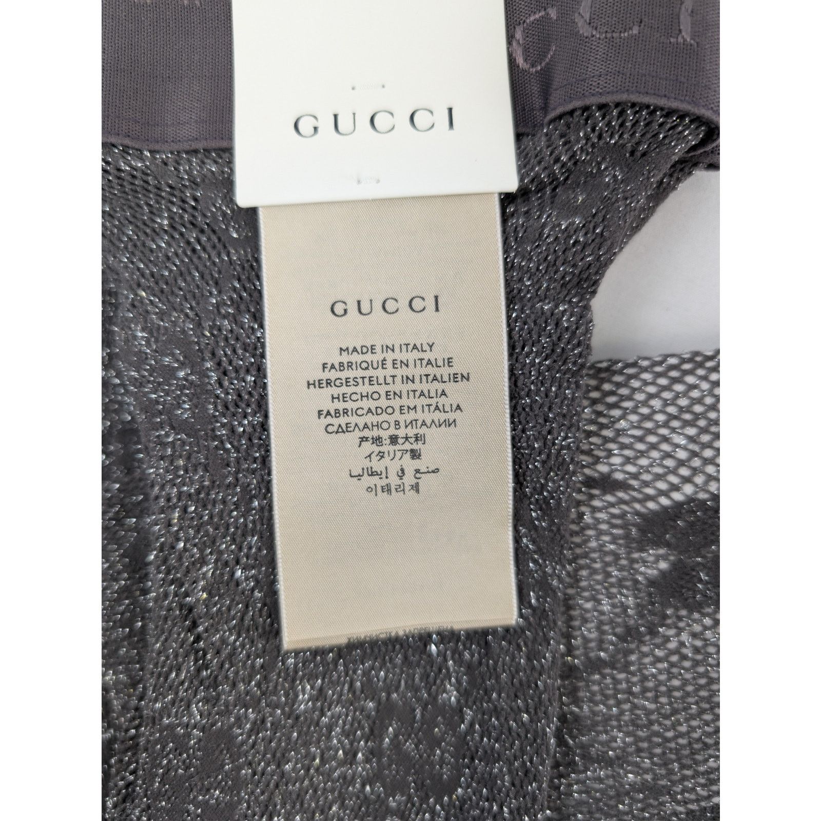 Gucci o1rshd1 Size: M / GG Knit Tights in Gray Size ONE SIZE - 11 Thumbnail