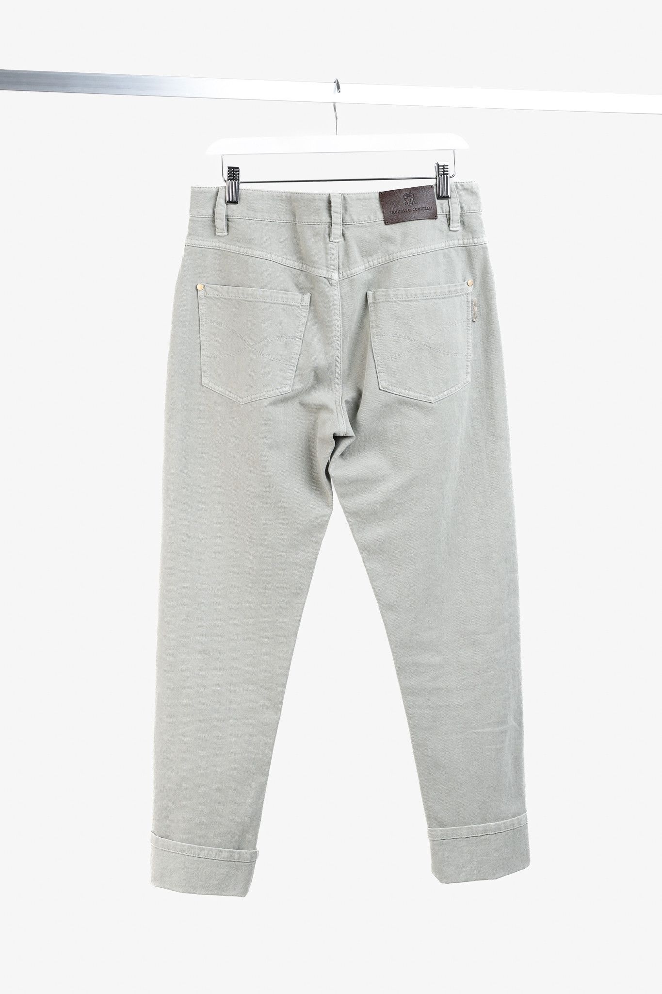 Brunello Cucinelli Brunello Cucinelli SS23 Monili-Bead Straight Leg Jeans Size 28" / US 6 / IT 42 - 2 Thumbnail