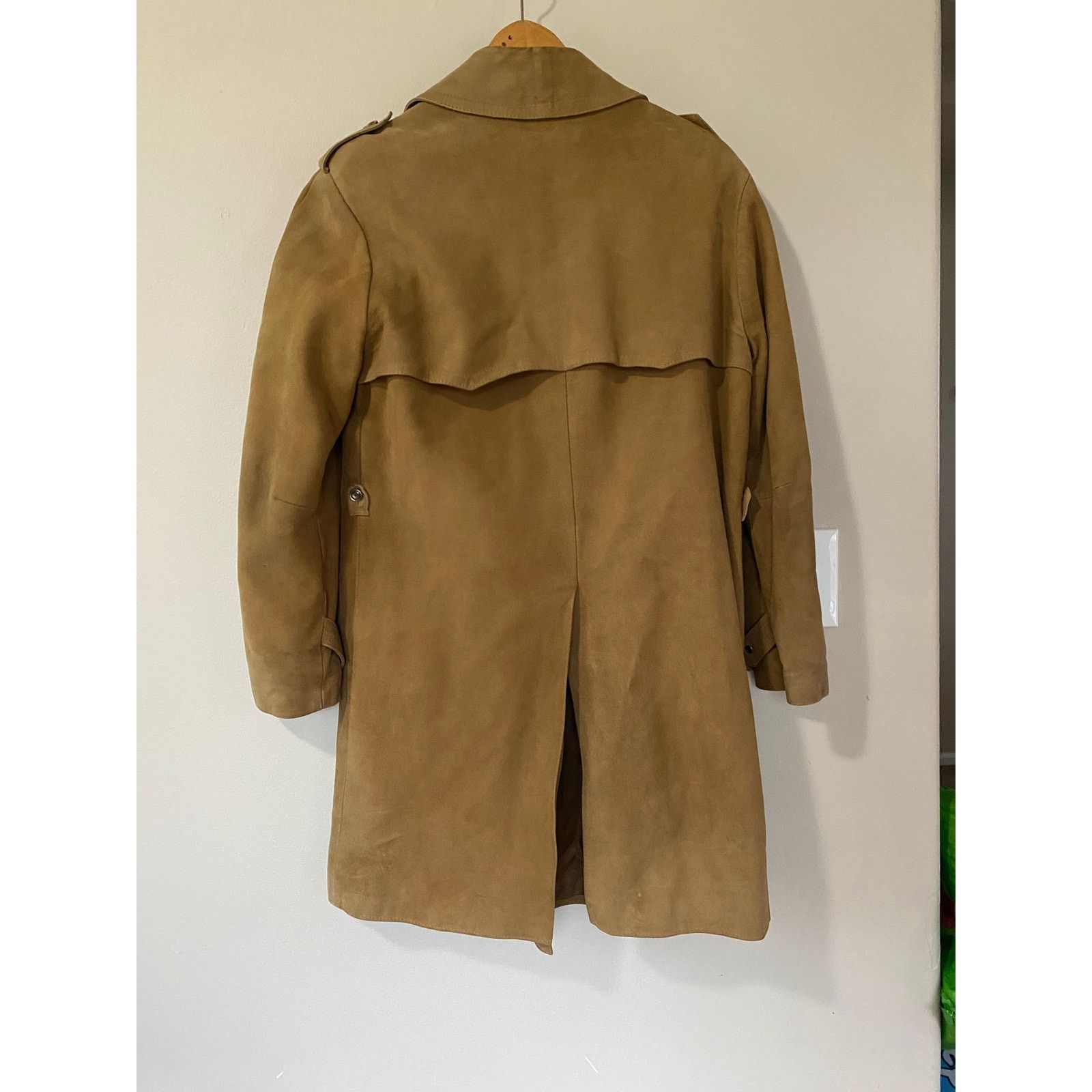Vintage Vintage Ericson of Sweden Men’s Suede Leather Trench Coat 38 Size US XL / EU 56 / 4 - 3 Thumbnail