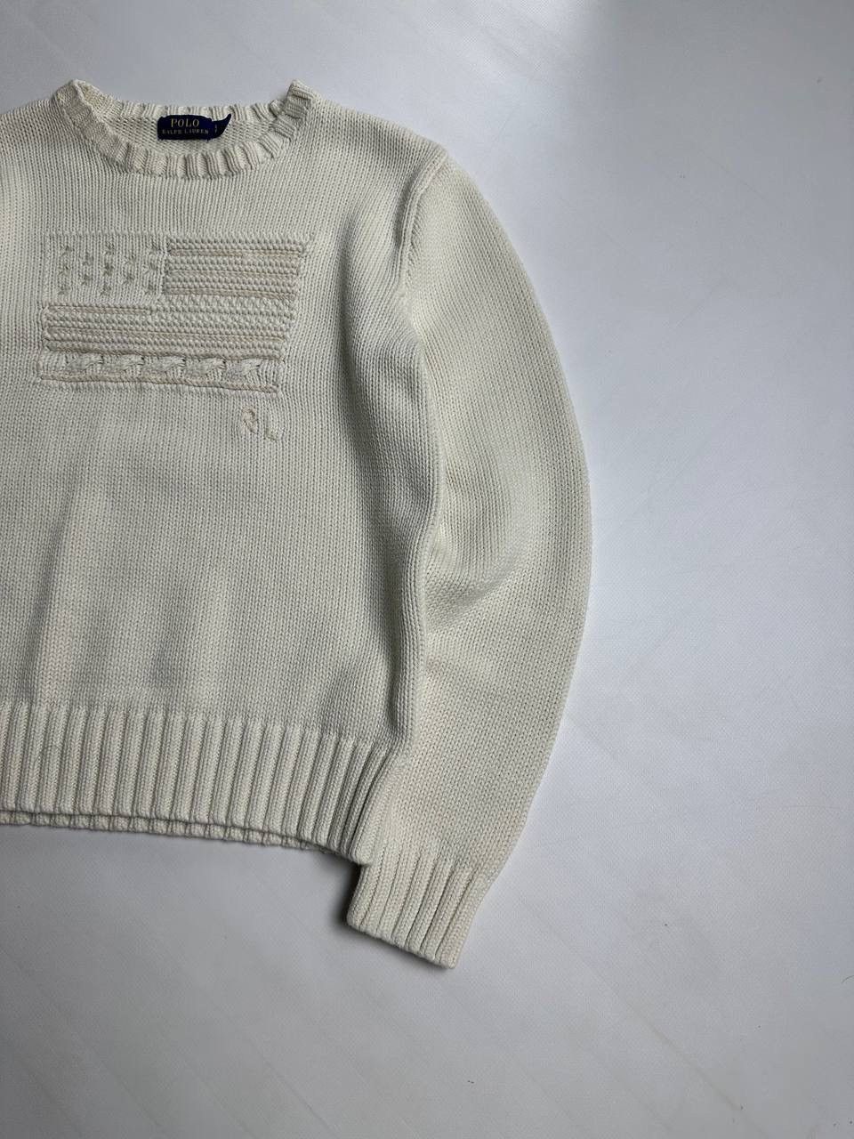 Polo Ralph Lauren Polo Ralph Lauren Cable Knite American Flag Sweater Size S / US 4 / IT 40 - 3 Thumbnail