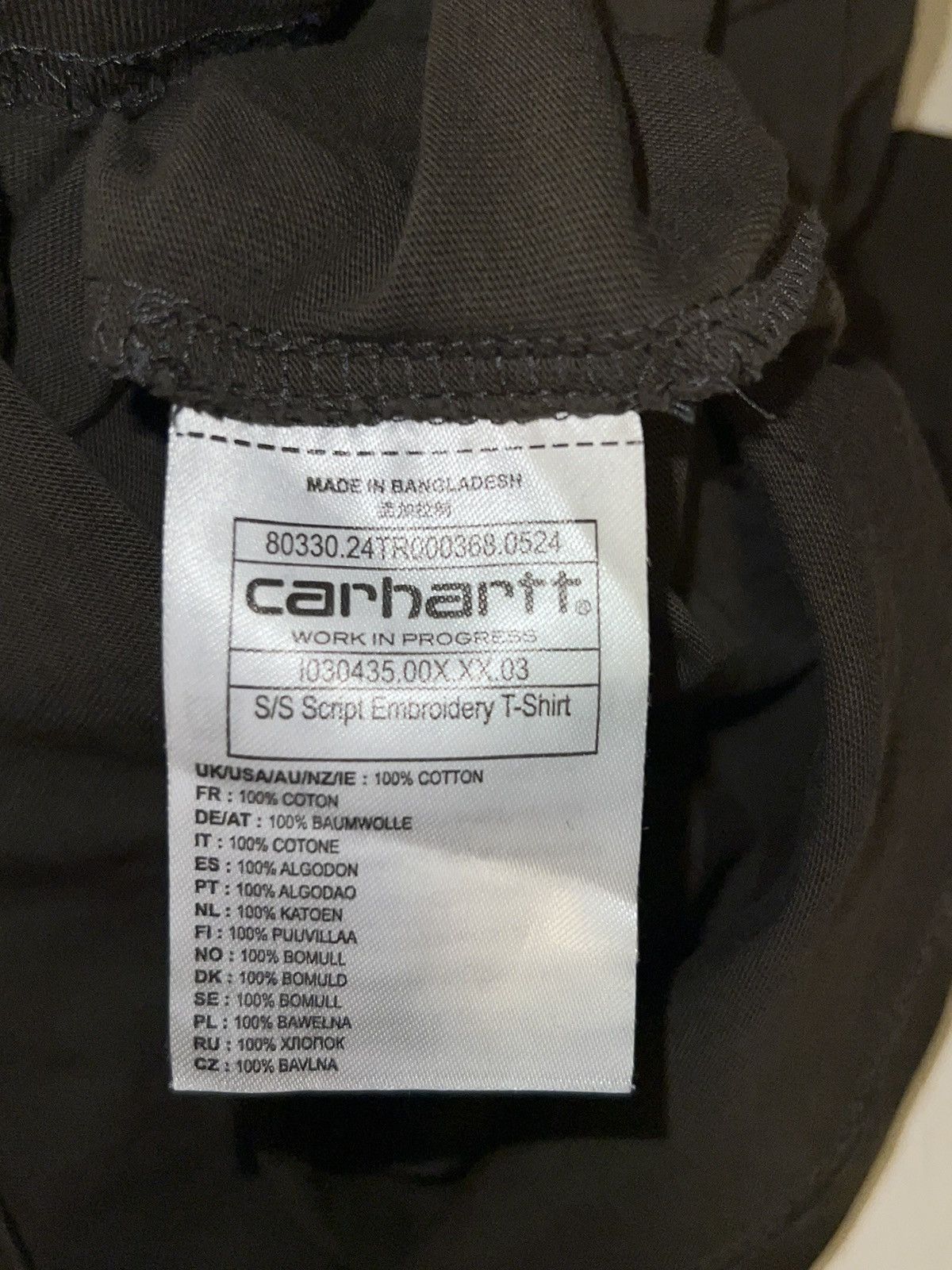 Carhartt Wip Carhartt WIP Script Embroidery T-Shirt Size US L / EU 52-54 / 3 - 4 Thumbnail