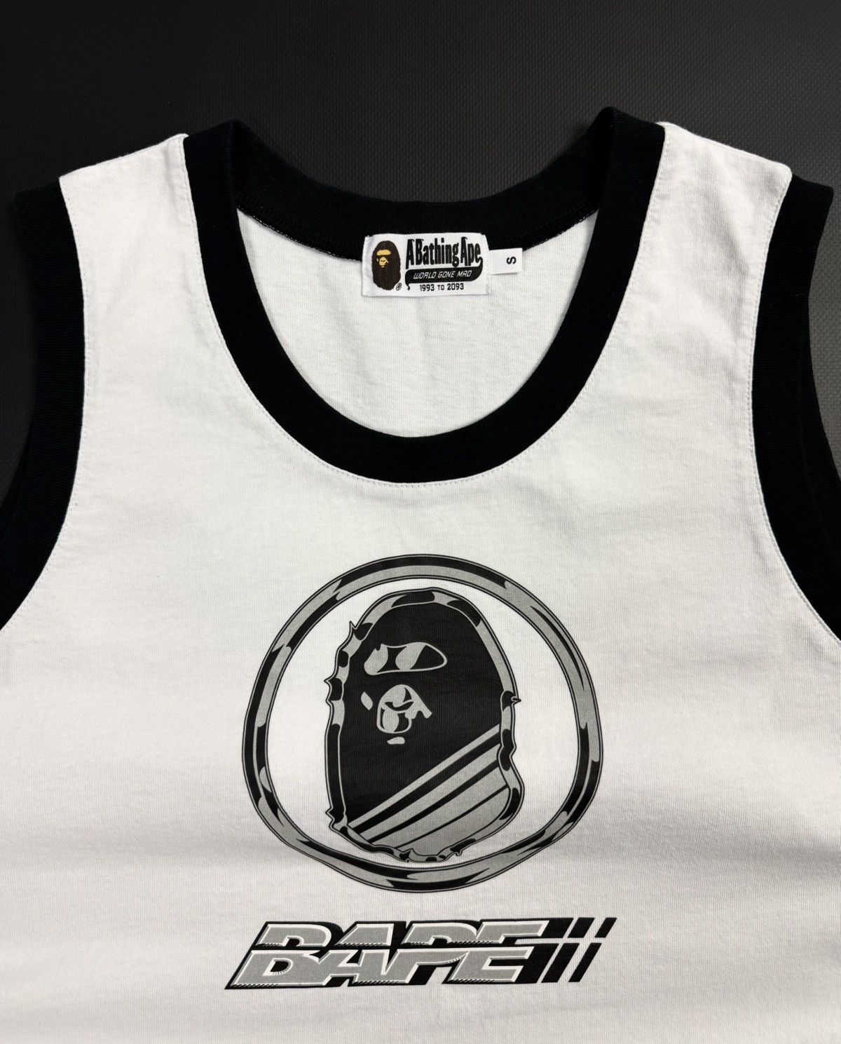 Bape BAPE White Reflective Graphic Tank Top Streetwear Japan Y2K Size US S / EU 44-46 / 1 - 8 Thumbnail