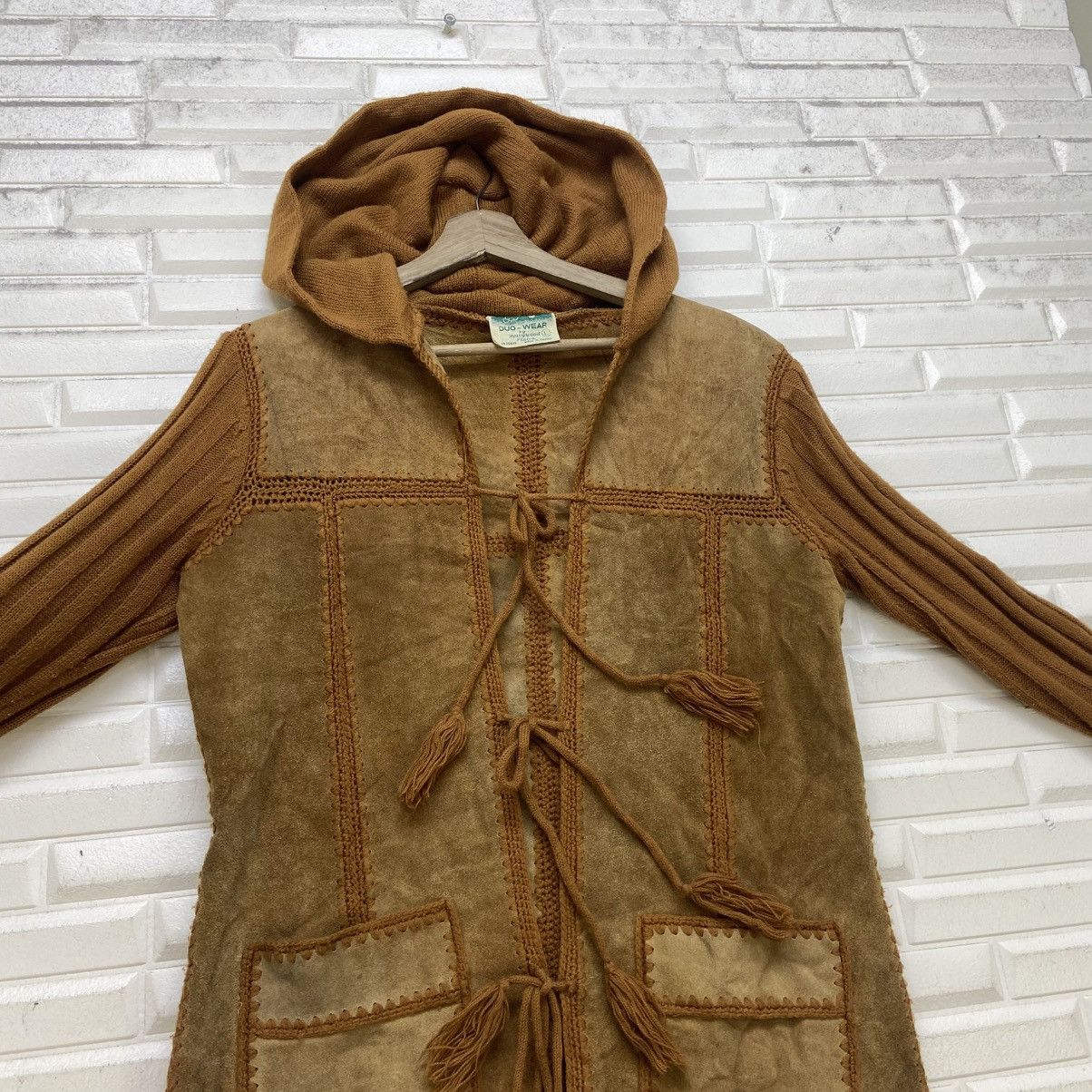 Vintage Vintage 70s Duo-Wear by Hollywood Flaire Leather Jacket Coat Size US XS / EU 42 / 0 - 14 Thumbnail