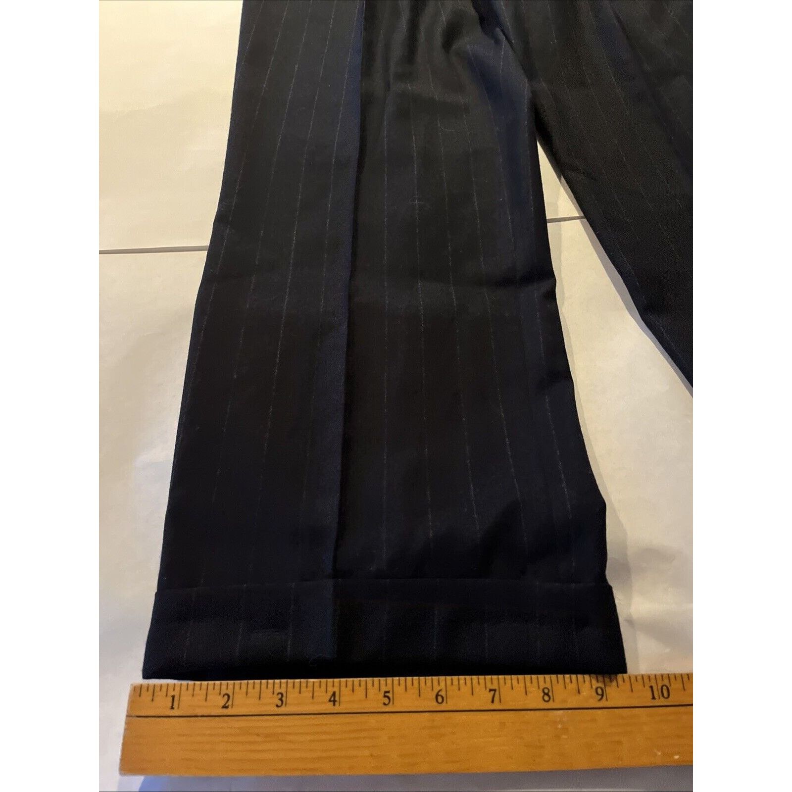 Jos. A. Bank Jos A Bank 38x30 100% Wool Dress Pants Black Executive Size US 38 / EU 54 - 8 Thumbnail