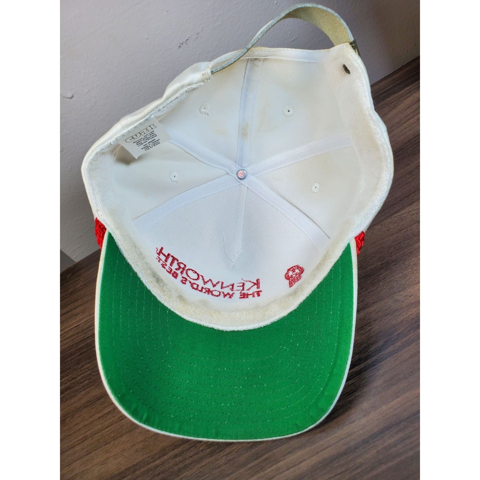 Vintage Kenworth Trucker Hat Strapback Embroidered Cap White Red Size ONE SIZE - 11 Thumbnail