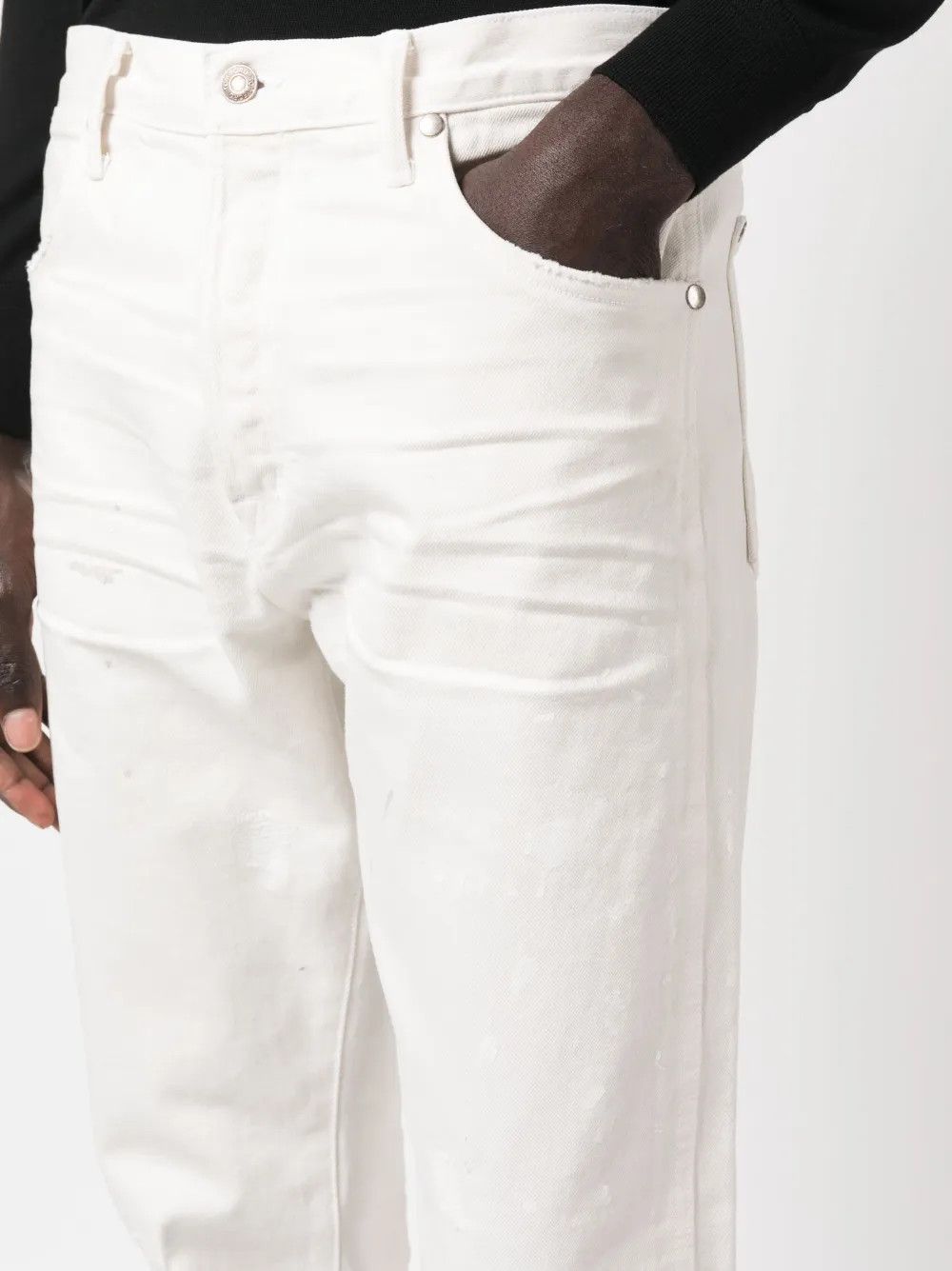 o1y0425 Denim Pant in White