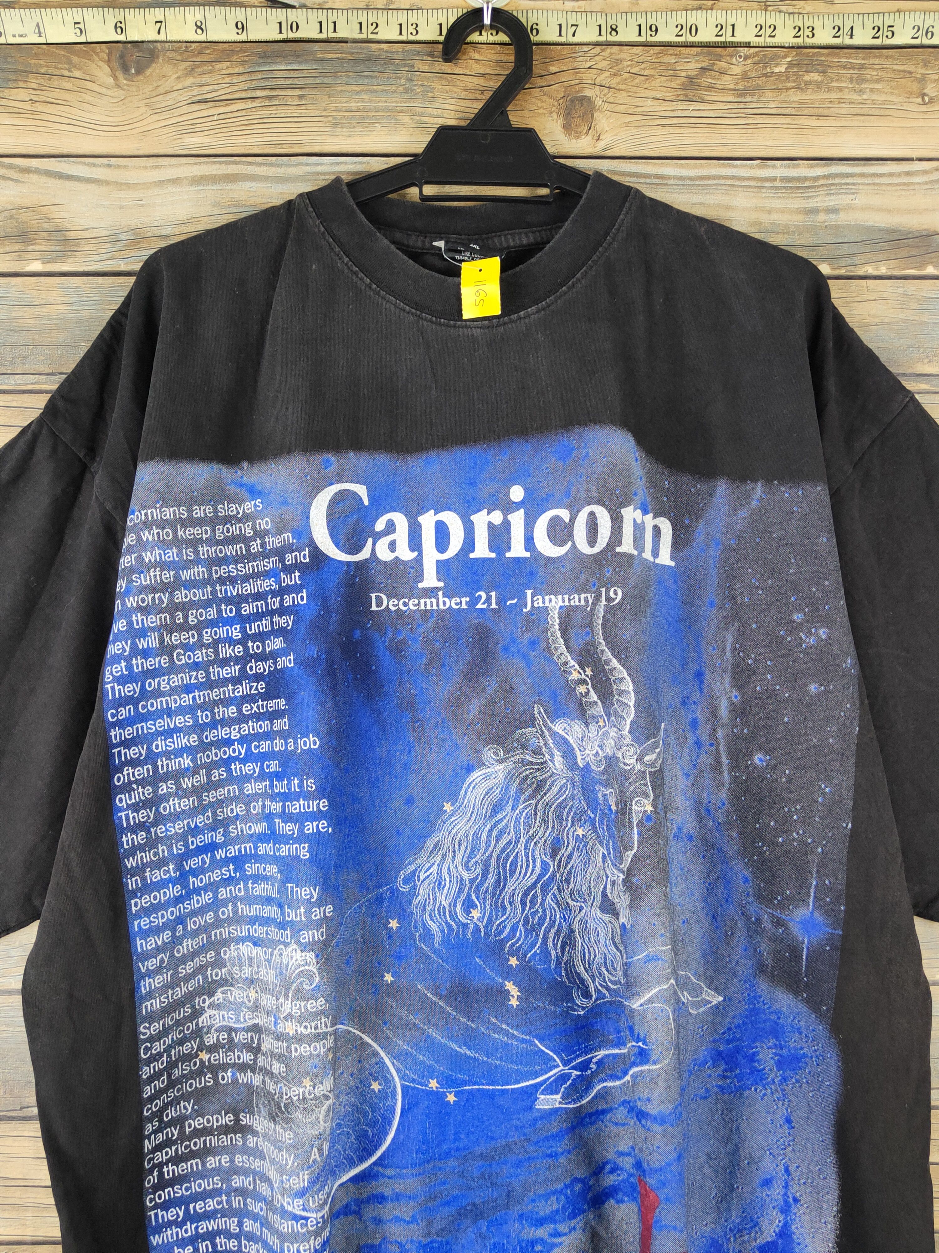Japanese Brand DL Le Bieu Capricon Black Short Sleeve T-shirt #1165 Size US XXL / EU 58 / 5 - 3 Thumbnail