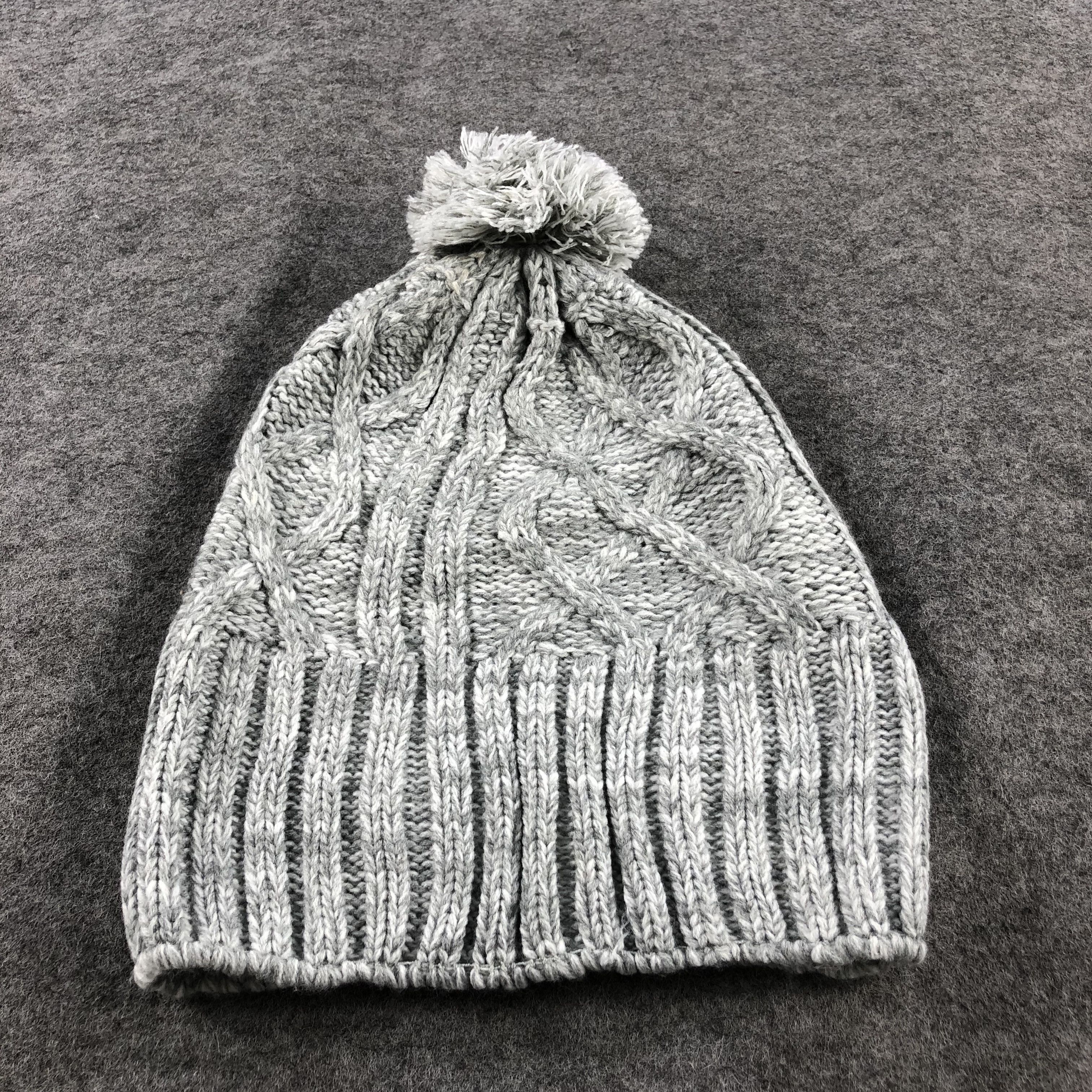 Japanese Brand Unknown Passage Mignon Cable Knit Bobble Beanie Snowcap B403 Size ONE SIZE - 3 Thumbnail