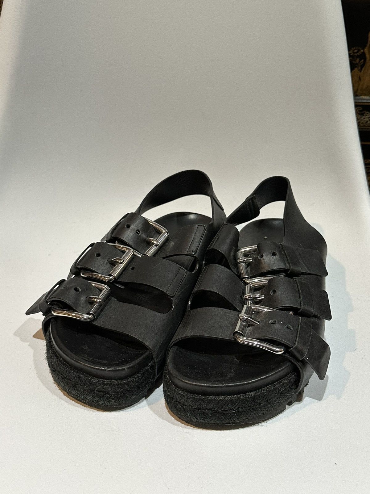 Alexander Wang Black Strap Sandals Size US 8 / EU 41 - 1 Thumbnail