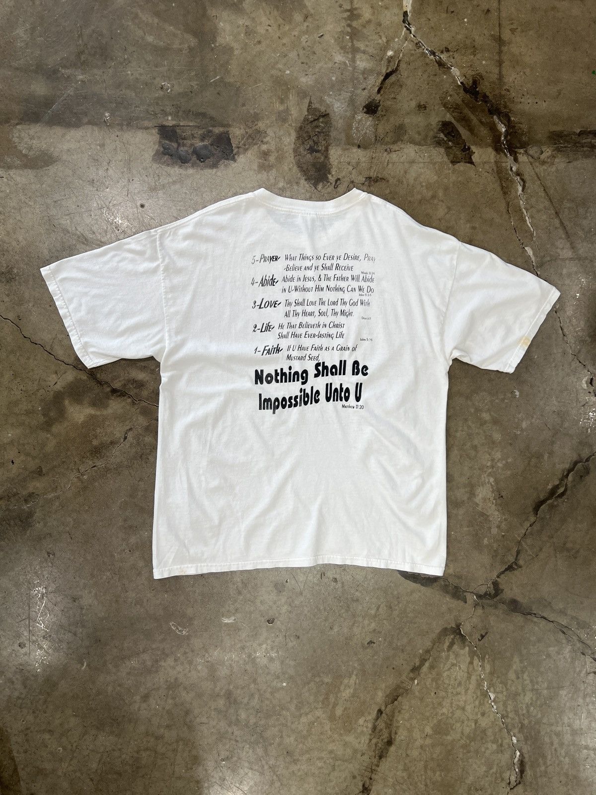 Vintage Vintage God is Good 10 Reason Why Religious Jesus Tee XL Size US XL / EU 56 / 4 - 5 Thumbnail
