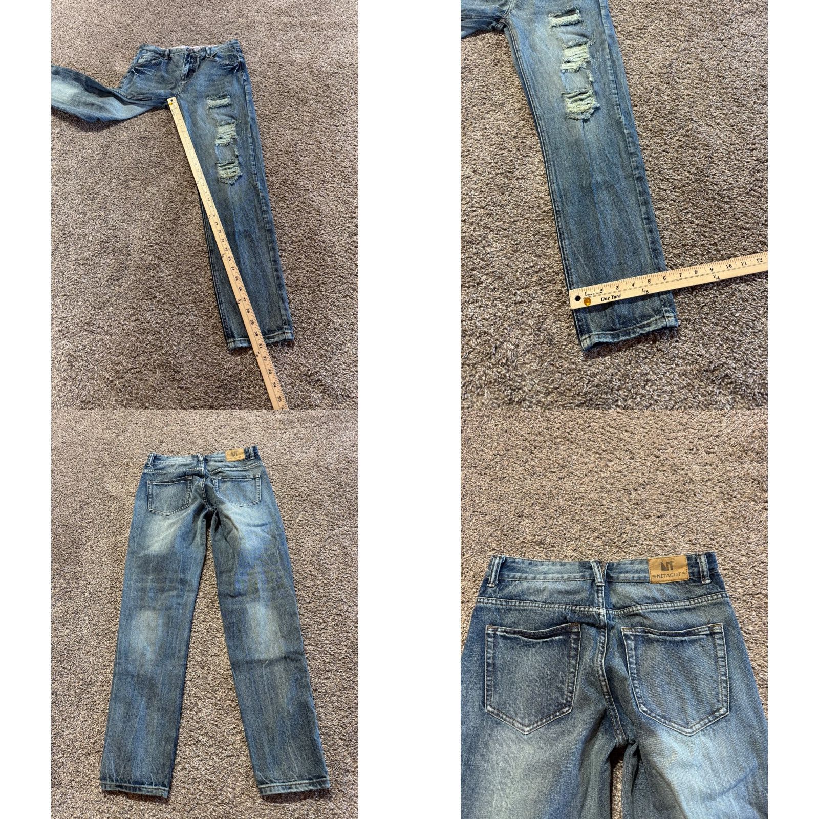 Denime **Men Flex Skinny Jeans Size 30 Blue Distressed Stretch** User: Men Flex Skinny Jeans Size 30 Blue Distressed Stretch Flex Size US 30 / EU 46 - 8 Thumbnail