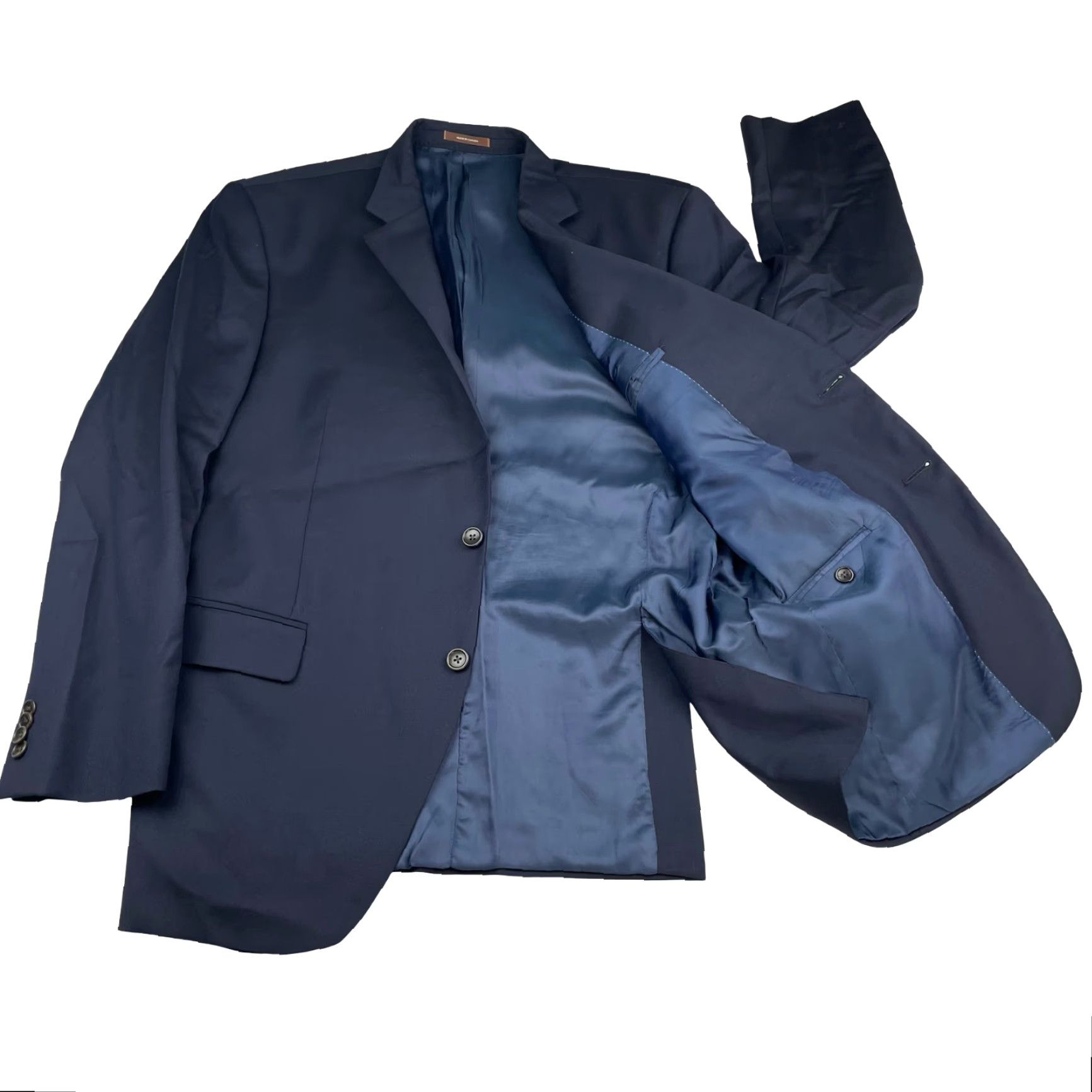 Peter Millar Peter Millar Blazer Men's 100% Wool Navy Blue 44R 2-Button Size 44R - 3 Thumbnail