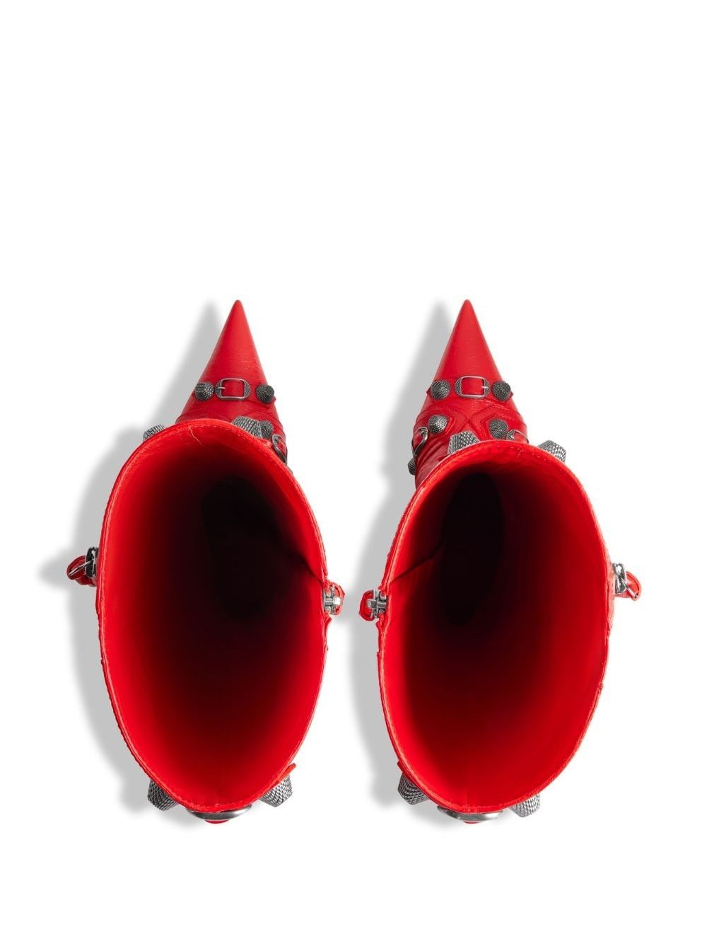 Balenciaga oc11z0825 Cagole 90mm Boots in Red Size US 7 / IT 37 - 4 Thumbnail