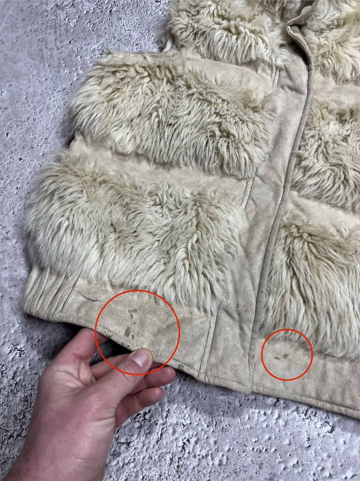 Other Womens Faux Fur Cream Vest Winter Layered Gilet Size XS / US 0-2 / IT 36-38 - 4 Thumbnail