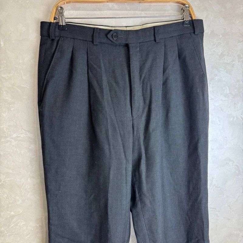 Balmain Pierre Balmain Men’s Wool Trousers Size 36 Black Pants Size US 34 / EU 50 - 2 Thumbnail