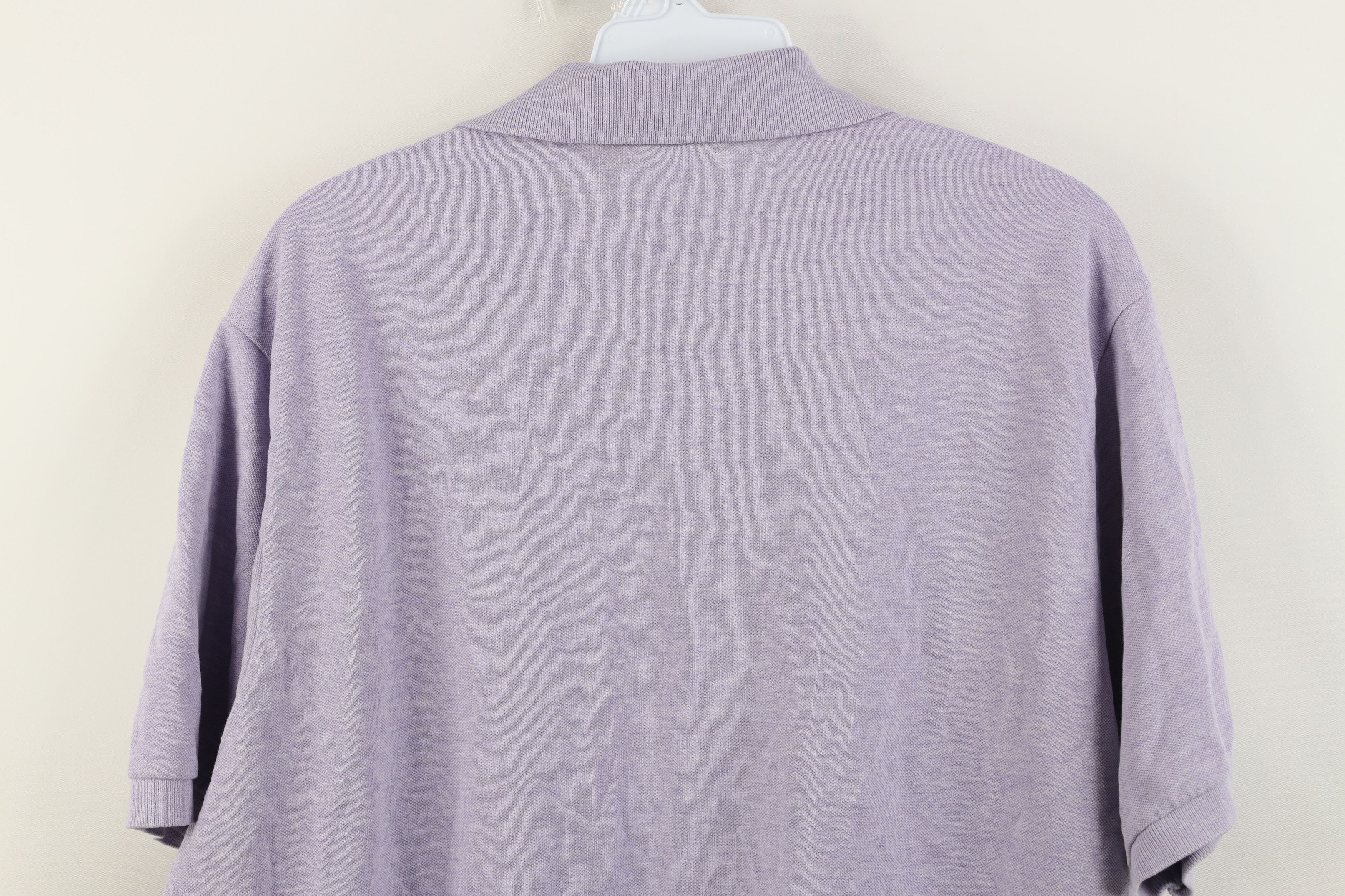 Lacoste Vintage Lacoste Croc Logo Knit Collared Polo Shirt Purple Size US L / EU 52-54 / 3 - 12 Thumbnail