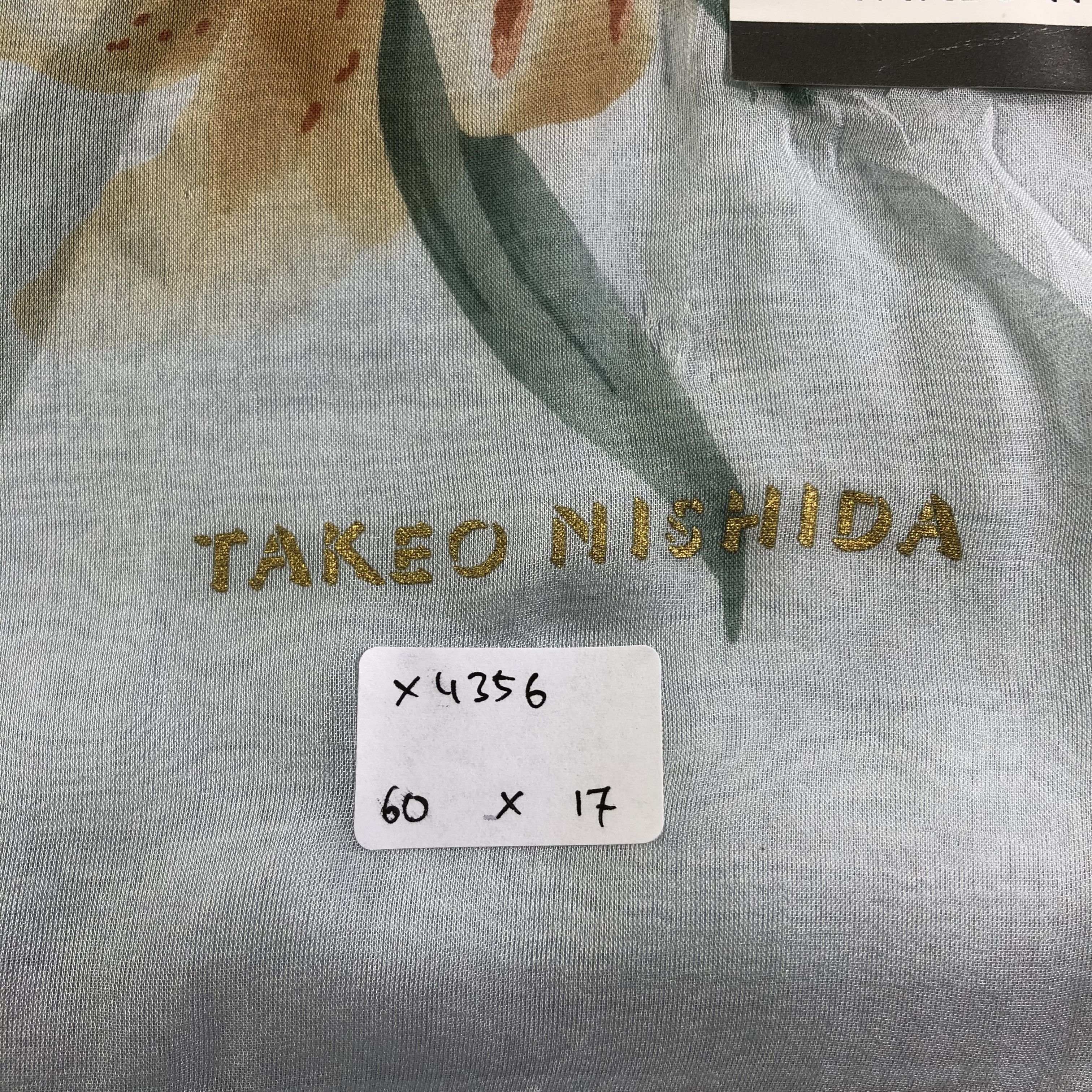 Vintage Vintage Takeo Nishida Silk Scarf Size ONE SIZE - 6 Thumbnail