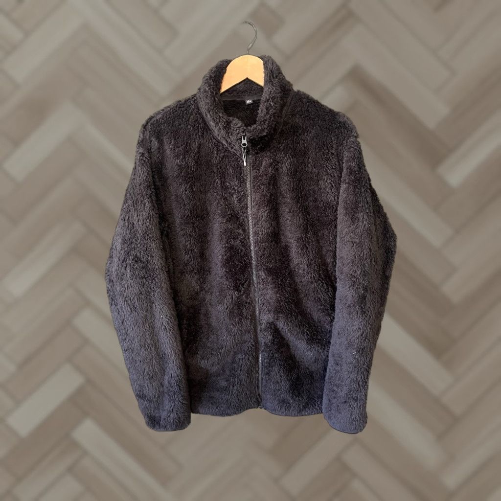 Uniqlo Uniqlo Womens Black Sherpa Full Zip Jacket L Large Size Black Sherpa Full Zip Jacket Women Uniqlo Size L / US 10 / IT 46 - 1 Thumbnail