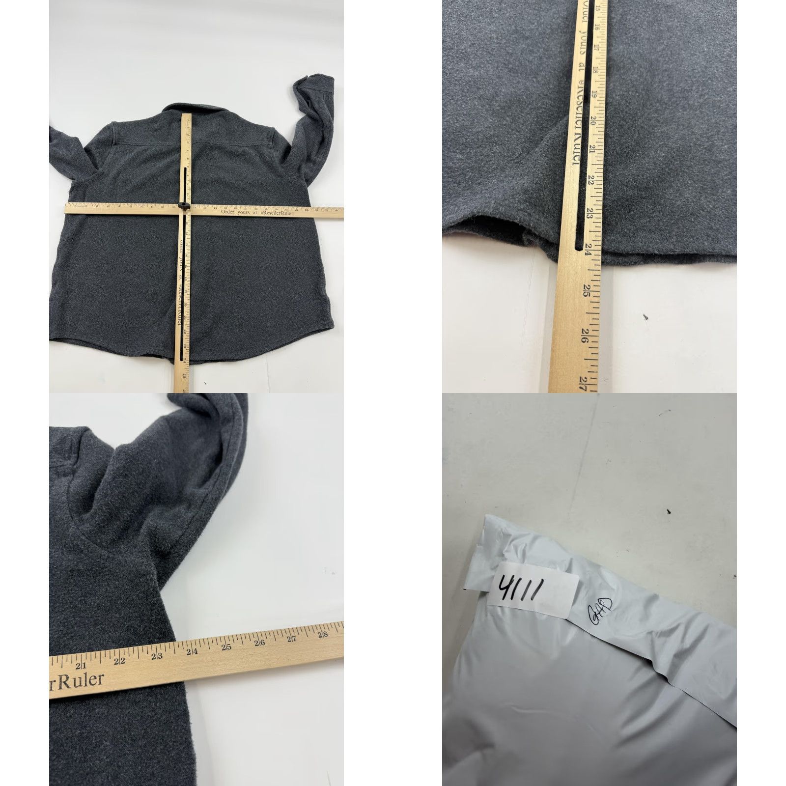 Gap Gap Shirt Mens M Gray Fleece Long Sleeve Snap Front Chest Pockets Casual Size US M / EU 48-50 / 2 - 8 Thumbnail