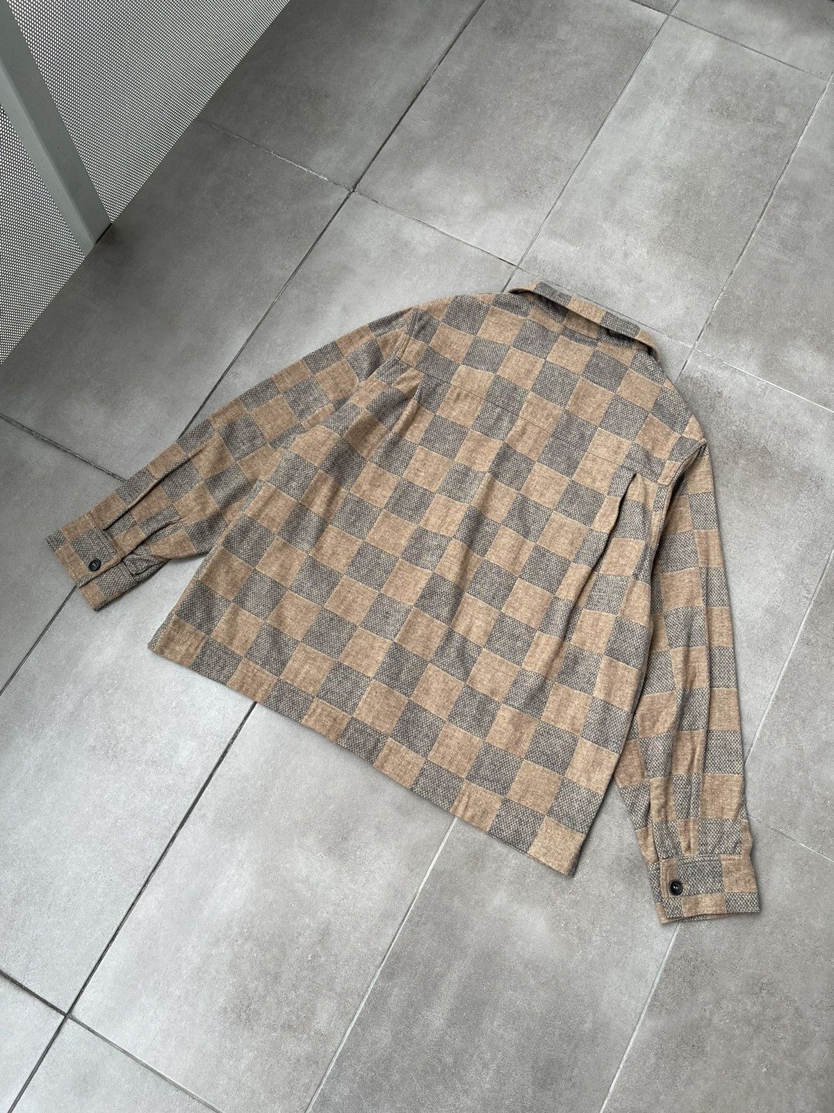 Henrik Vibskov !DS! AW23 Henrik Vibskov Checkered Field Flannel Shirt Size US M / EU 48-50 / 2 - 17 Thumbnail