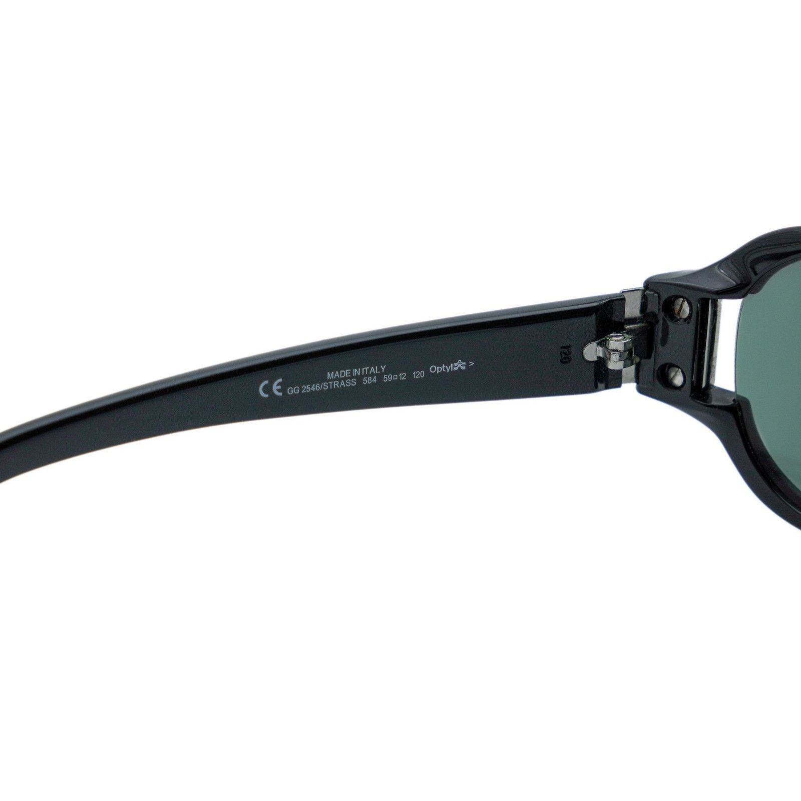 Gucci Vintage Gucci GG 2546/Strass Black Rectangular Sunglasses Size ONE SIZE - 6 Thumbnail
