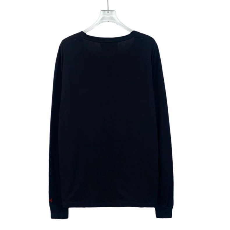 Gucci GucciBlack tiger head embroidered cotton round-neck long-sl Size US S / EU 44-46 / 1 - 2 Thumbnail