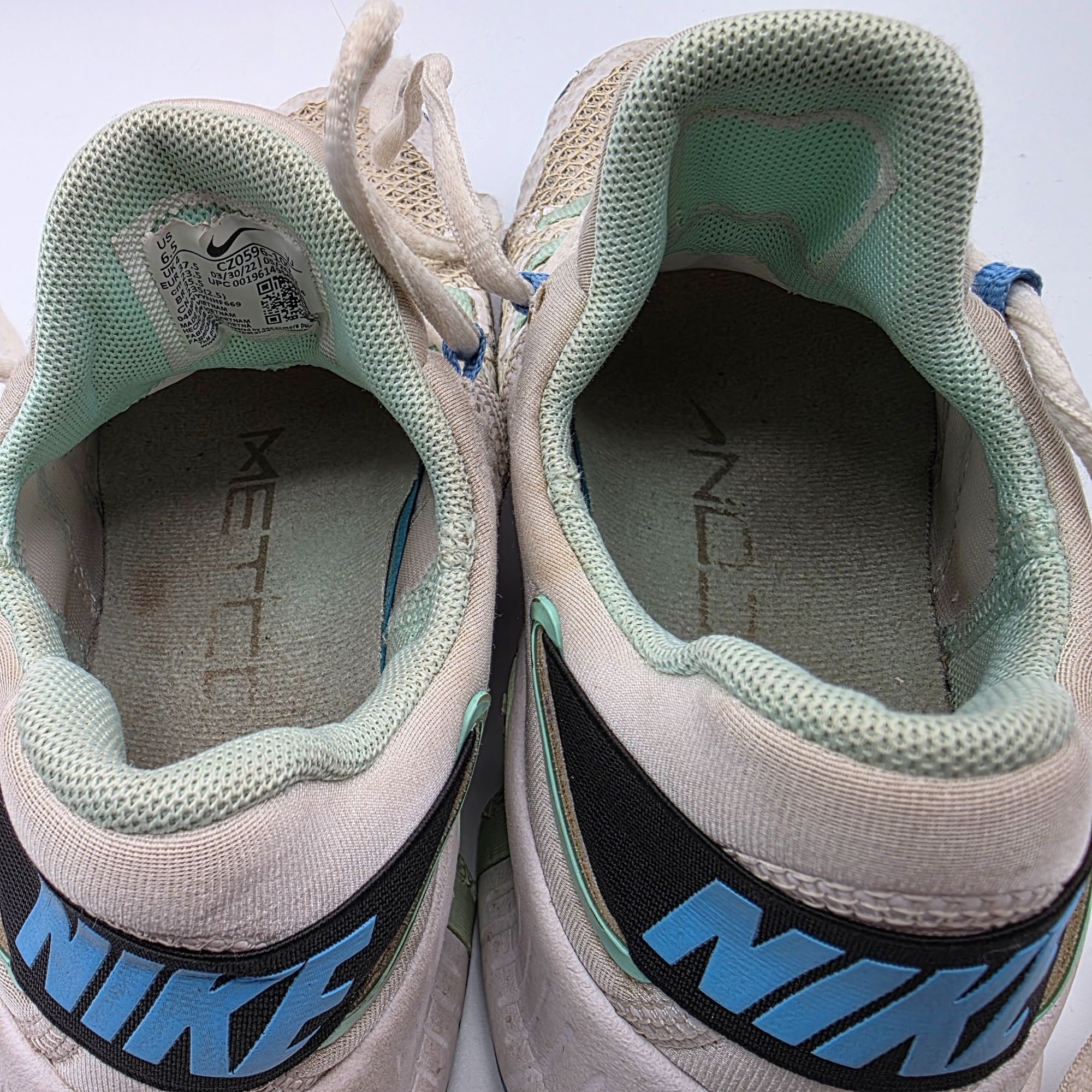 Nike Nike Free Metcon 4 Womens Size 6.5 White Mint Foam Sneaker S Size US 6.5 / EU 39-40 - 10 Thumbnail