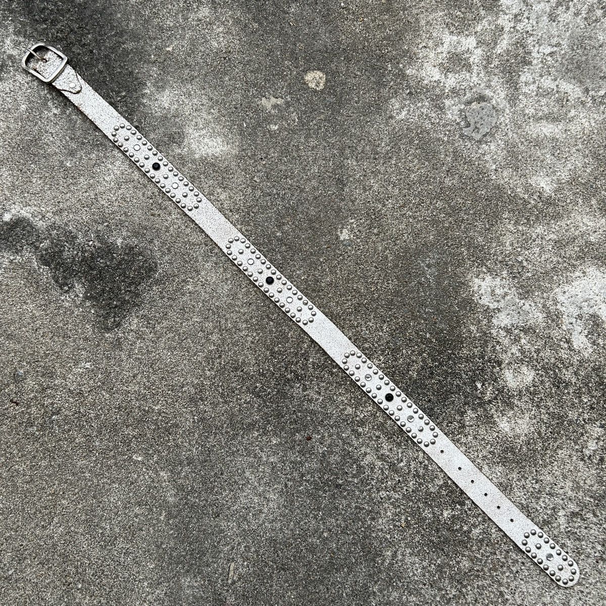 Vintage Vintage studded leather belt white (Kapital Style) Size ONE SIZE - 10 Thumbnail