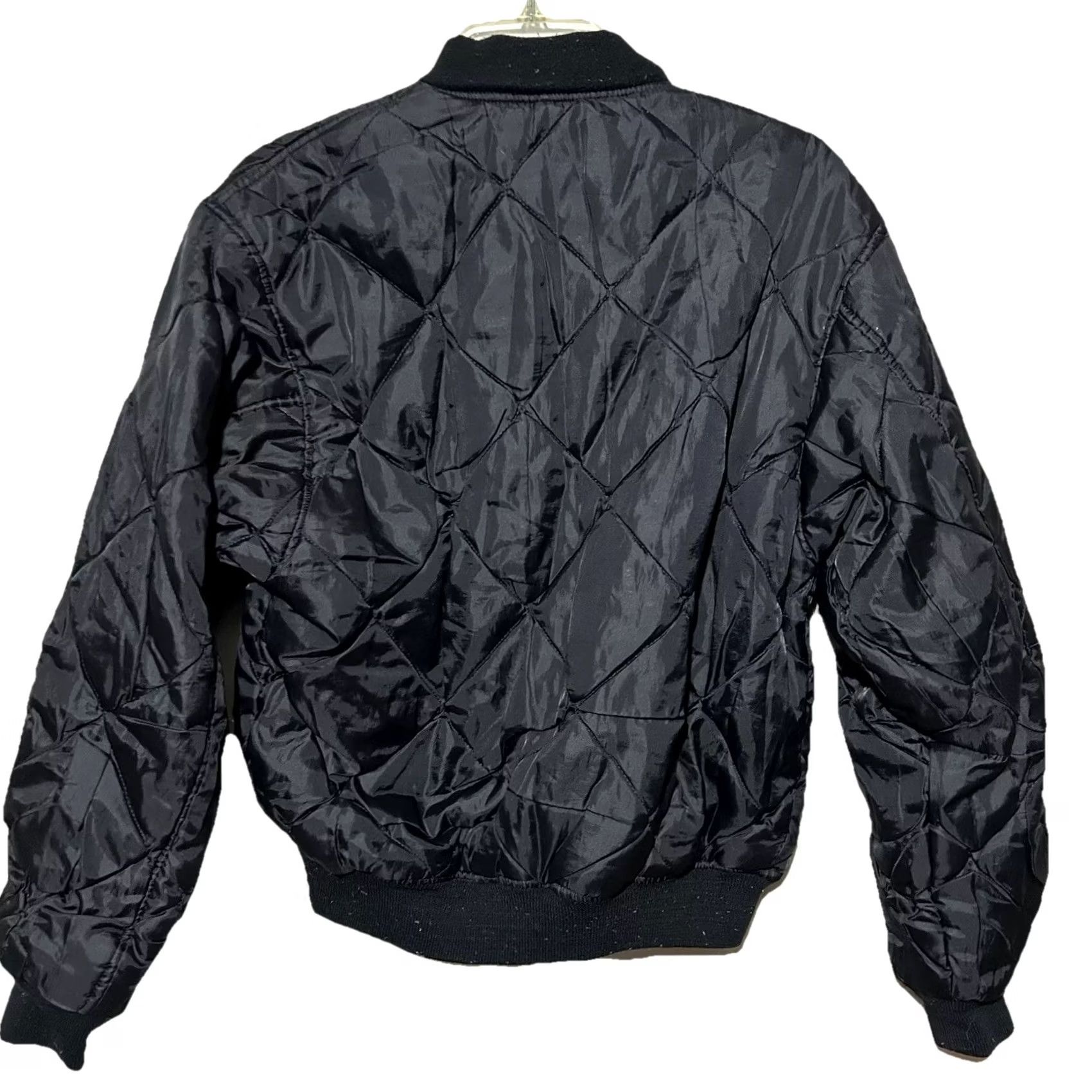 Southpole VINTAGE Southpole Quilt ed Nylon Reversible Jacket Women M Black Bomber Jacket Quilted 2000s Y2K Womens Size M / US 6-8 / IT 42-44 - 2 Thumbnail