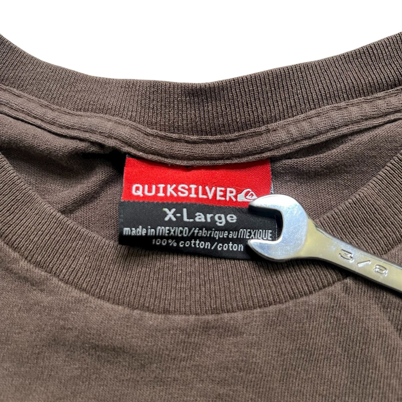 Quiksilver Y2K Quiksilver T Shirt Men XL short sleeve Brown Skate Surf Size US XL / EU 56 / 4 - 4 Thumbnail