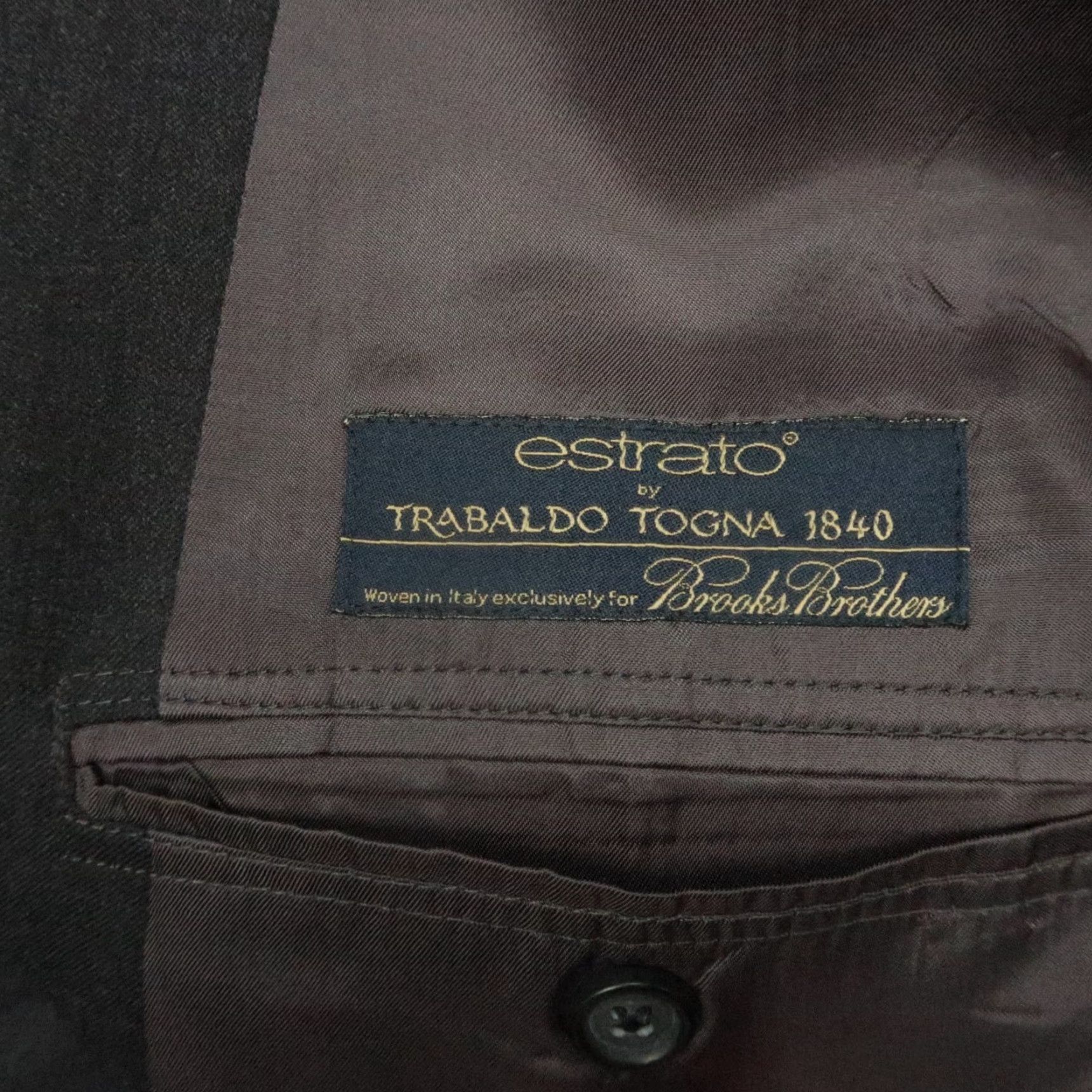 Brooks Brothers VINTAGE Brooks Brothers Blazer Mens Single-Breasted 2 Button Gray 1818 Regent Wool 44L Regular Adult Mens Clothing Size 44R - 5 Thumbnail
